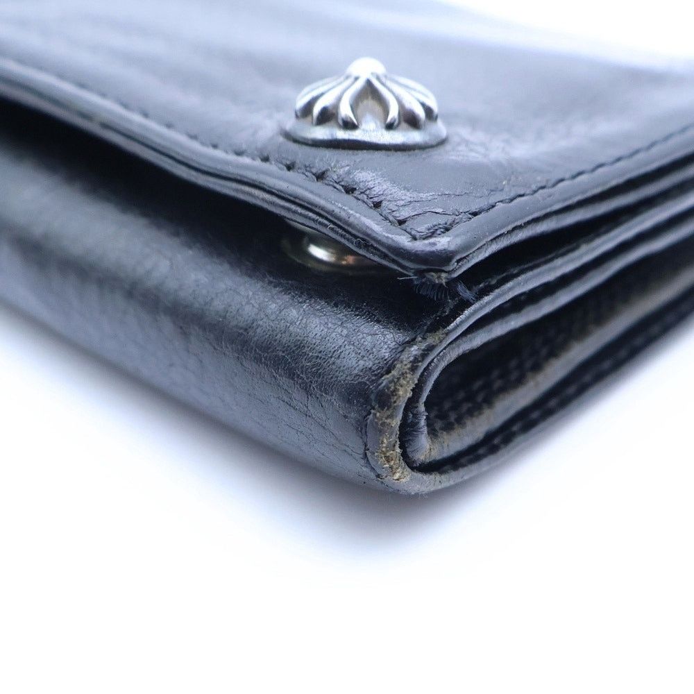 Chrome Hearts Chrome Hearts 3Fold Cross Button Leather Wallet Size ONE SIZE - 4 Thumbnail