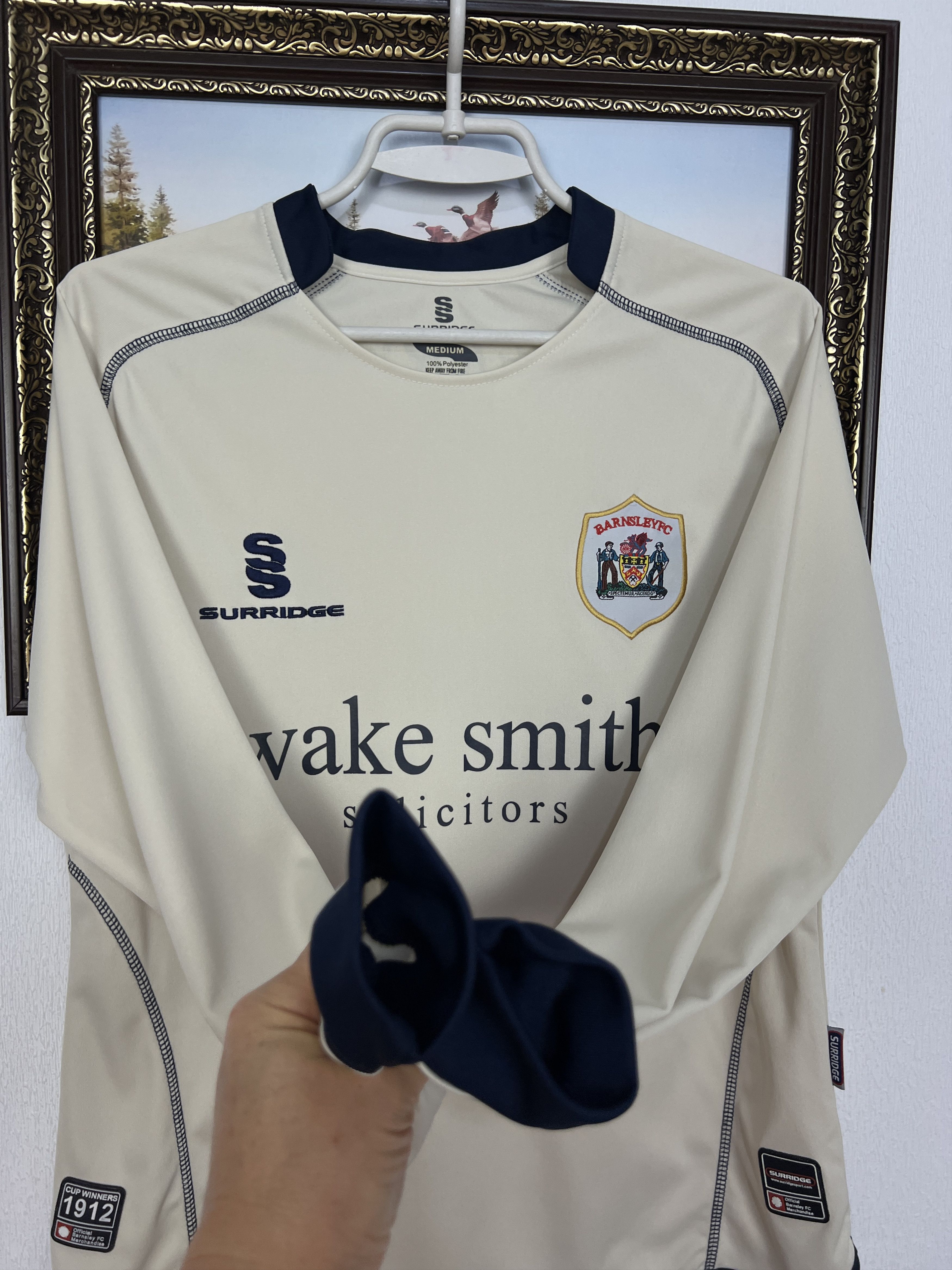 Vintage Barnsley football shirt Soccer Long Sleeve Jersey Trikot Size US S / EU 44-46 / 1 - 6 Thumbnail