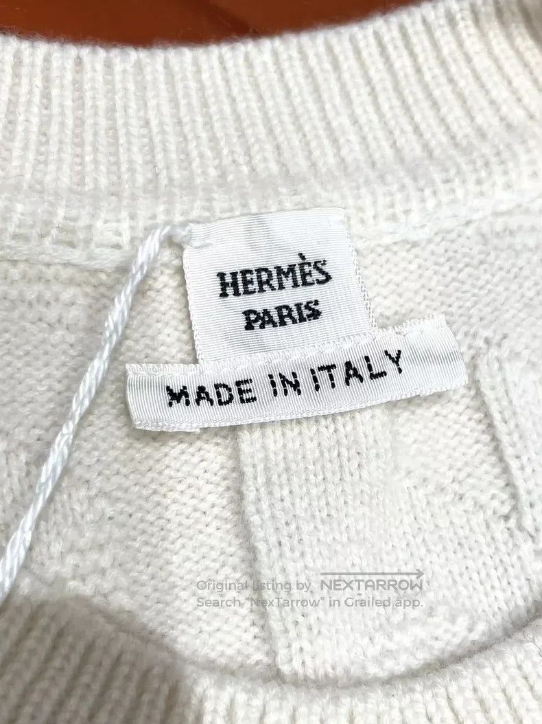 Hermes Hermes Wool Long Sleeve Turtleneck Sweater White Size S / US 4 / IT 40 - 5 Thumbnail