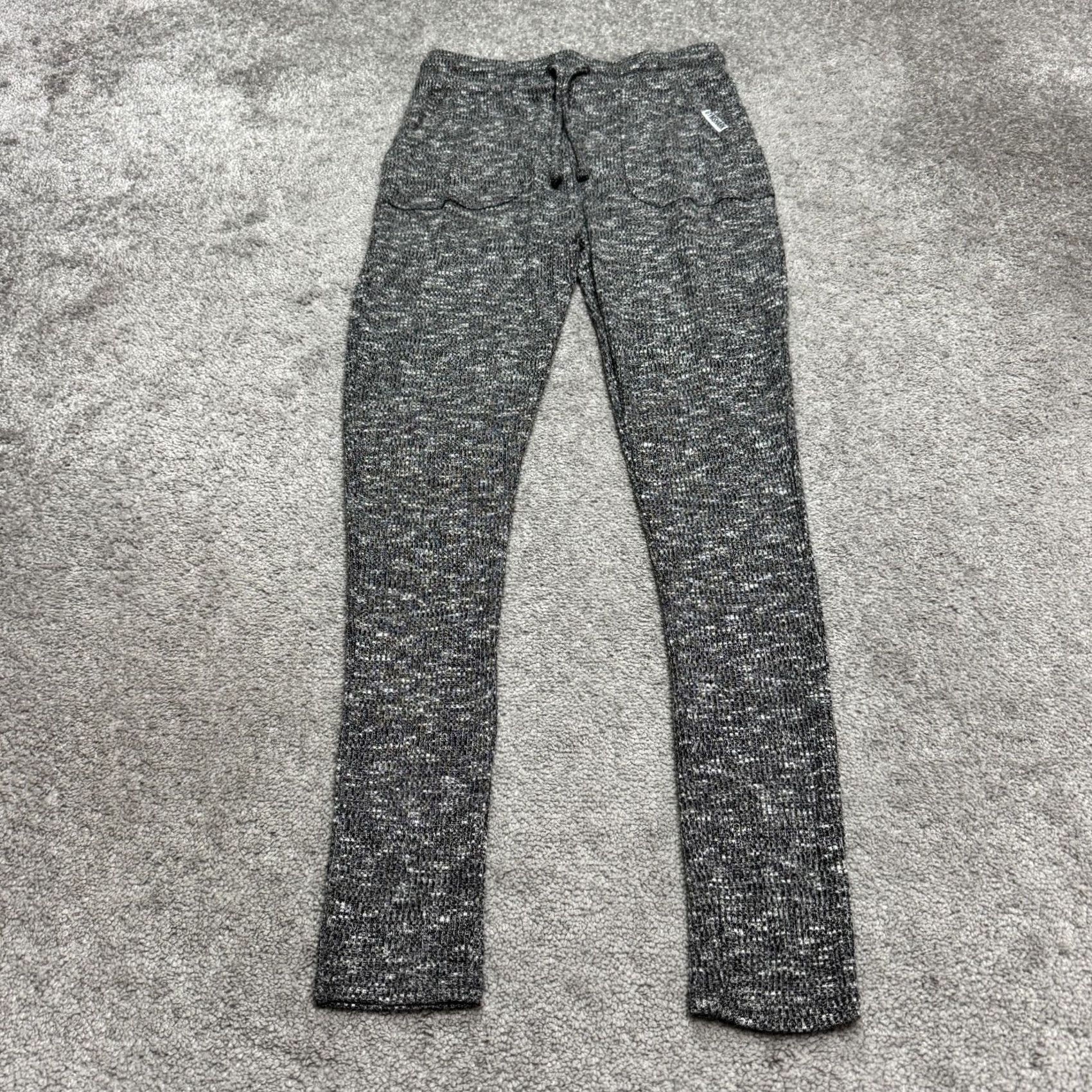Gymshark Gymshark Leggings Womens Medium Marled Gray Slounge Ribbed Knit Activewear Sweatpants Size 32" / US 10 / IT 46 - 2 Thumbnail