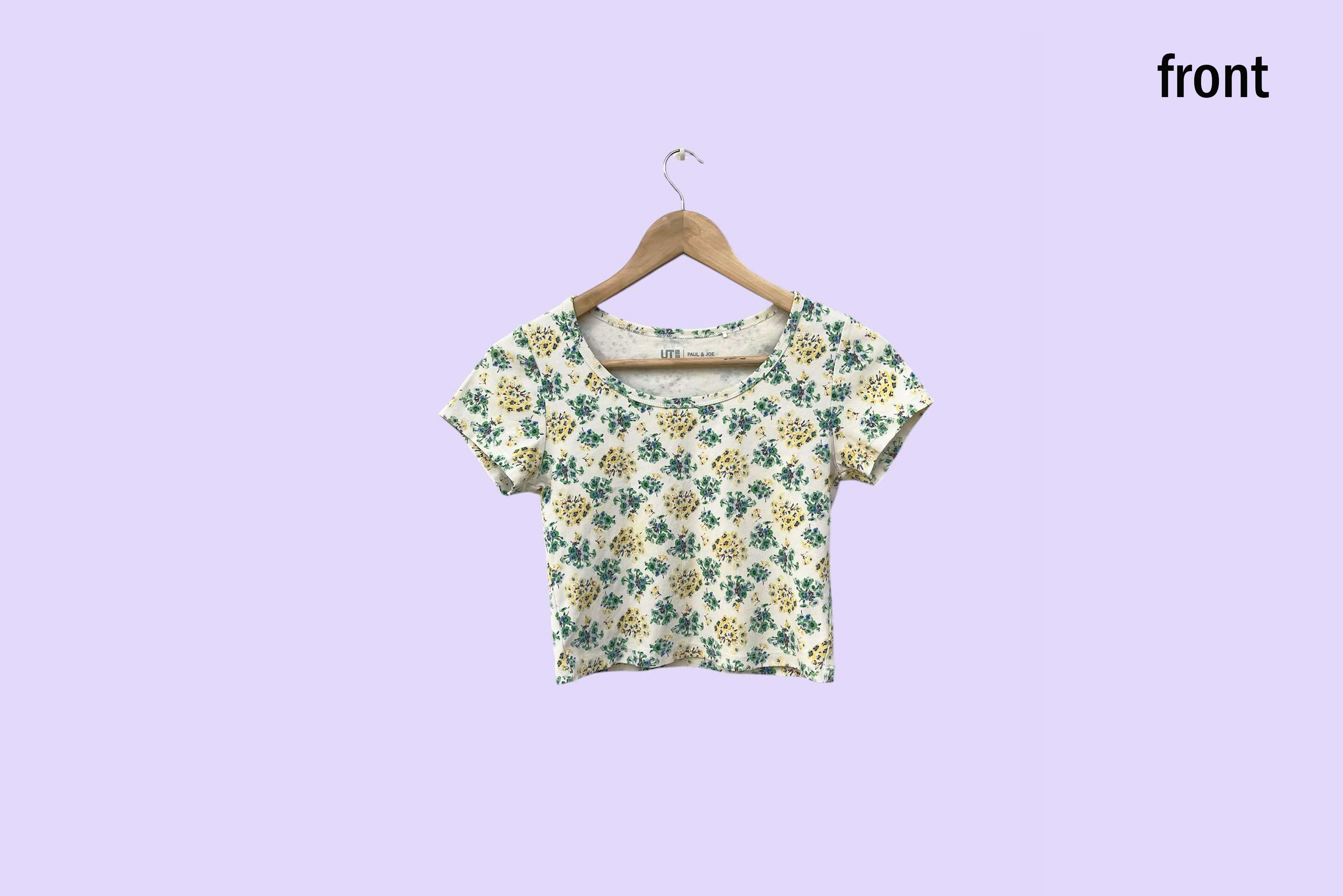 Uniqlo Uniqlo x Paul & Joe short sleeve crop top, florals print Size S / US 4 / IT 40 - 3 Thumbnail