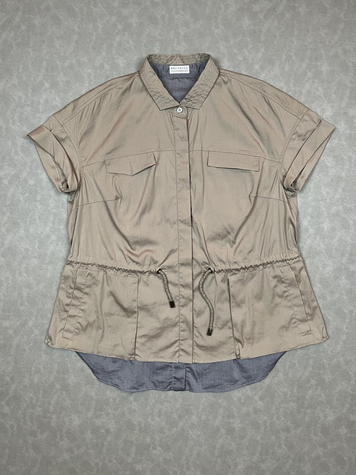 Brunello Cucinelli Brunello Cucinelli hybrid button up Size S / US 4 / IT 40 - 3 Thumbnail