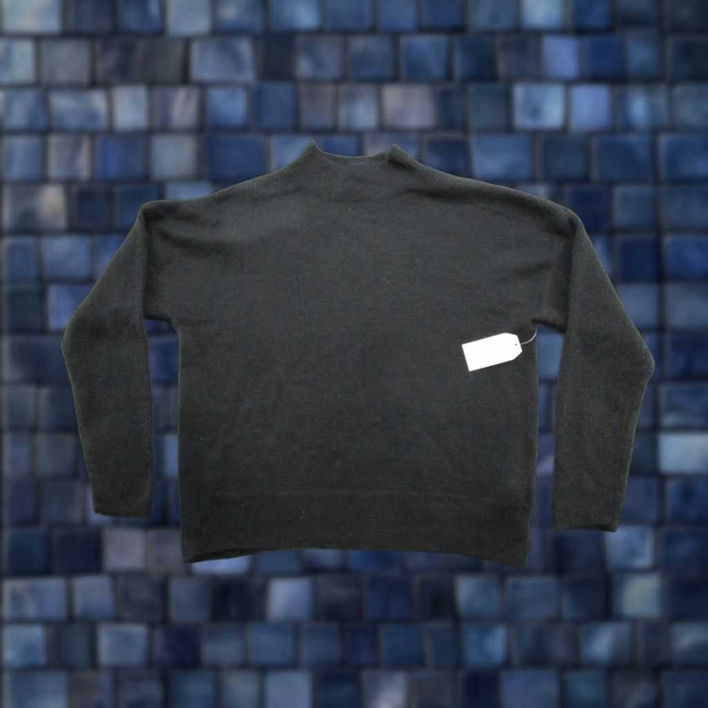 Vintage Time and Tru Sweater Mock Neck Pullover Knit Black Women's Size L NEW Size L / US 10 / IT 46 - 1 Thumbnail