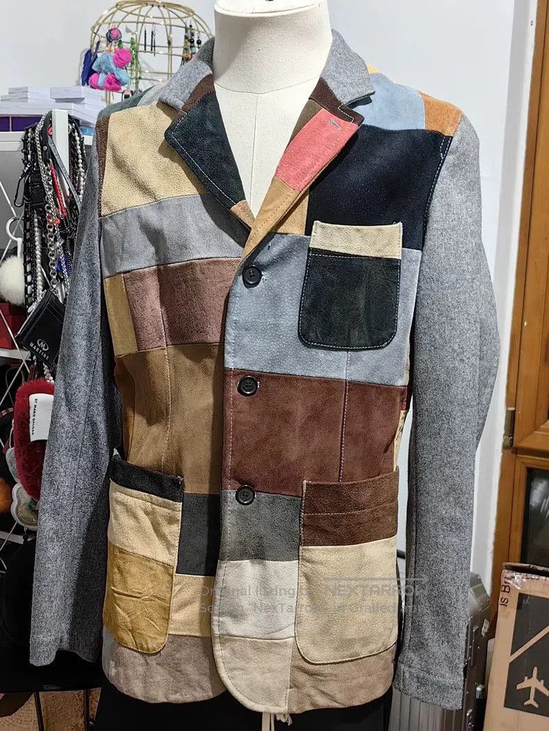Comme des Garcons Comme des Garcons Patchwork Leather Blazer. Size US M / EU 48-50 / 2 - 1 Thumbnail