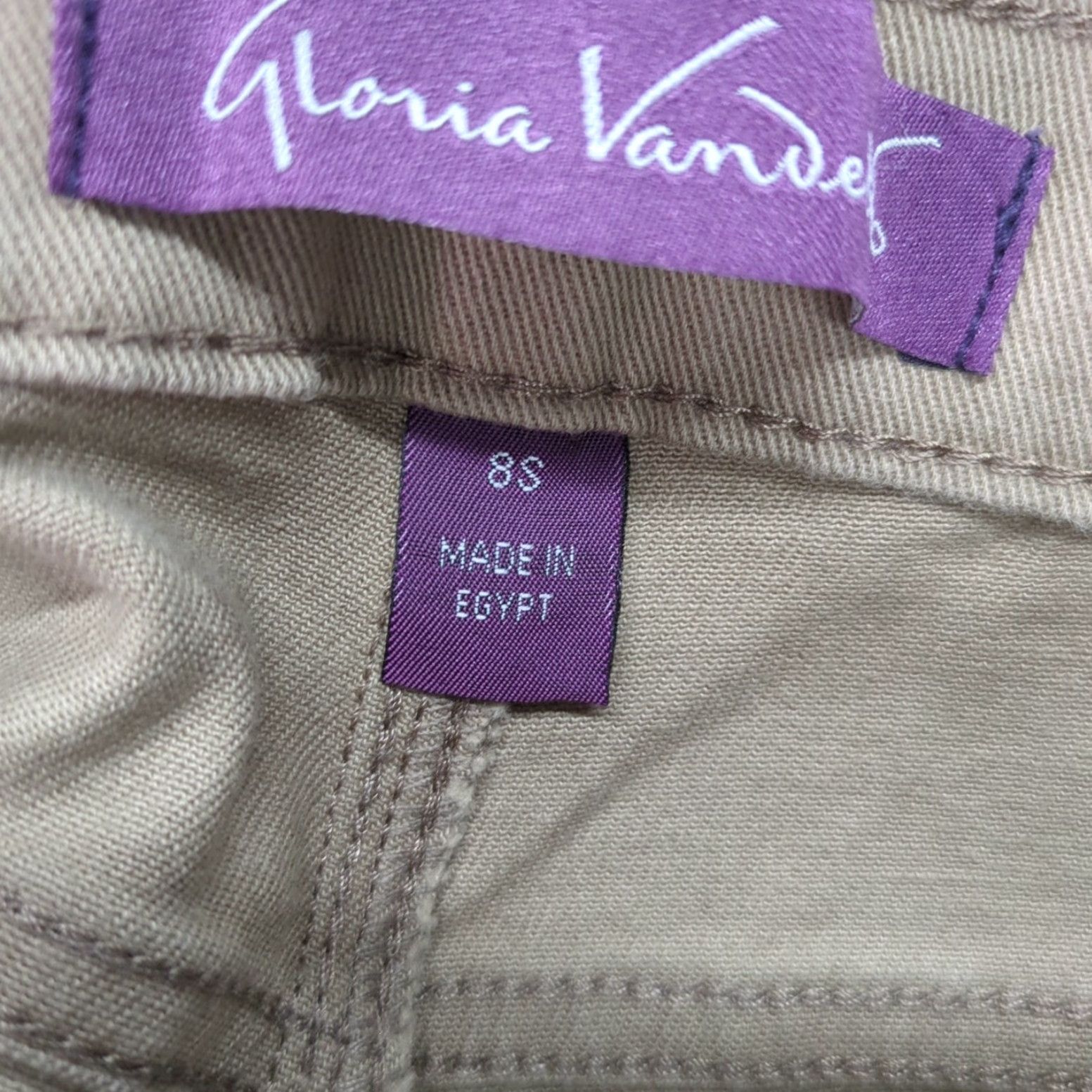 Gloria Vanderbilt Gloria Vanderbilt Amanda Slimming Jeans Pants Beige Size 8s Womens Size 30" / US 8 / IT 44 - 3 Thumbnail