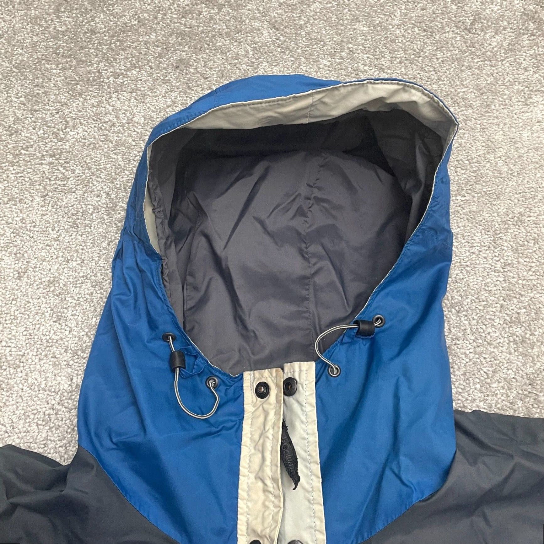 Vintage Columbia Omni Tech Water Light II Windbreaker Jacket Men XL Blue Hoodie Packable Size US XL / EU 56 / 4 - 3 Thumbnail
