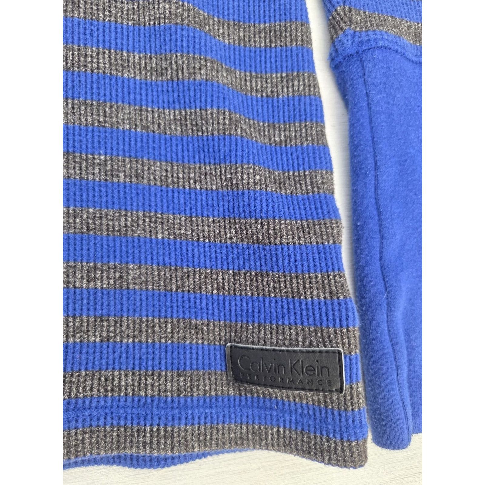 Calvin Klein Calvin Klein Performance Womens Hoodie Striped Thermal Long Sleeve Shirt M Multicolor Size M / US 6-8 / IT 42-44 - 2 Thumbnail