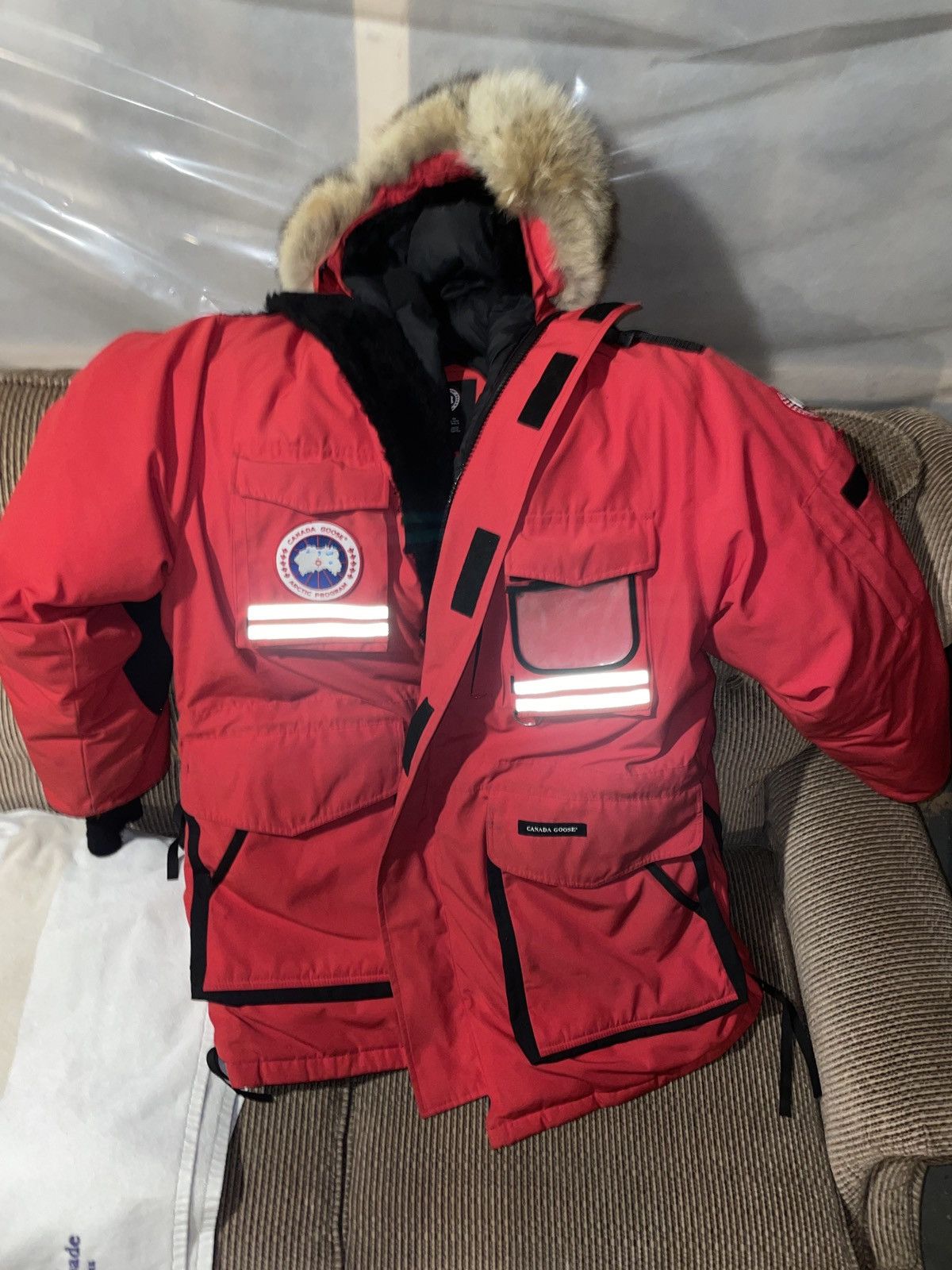 image of Canada Goose Snow Mantra in Red, Men's (Size Large)