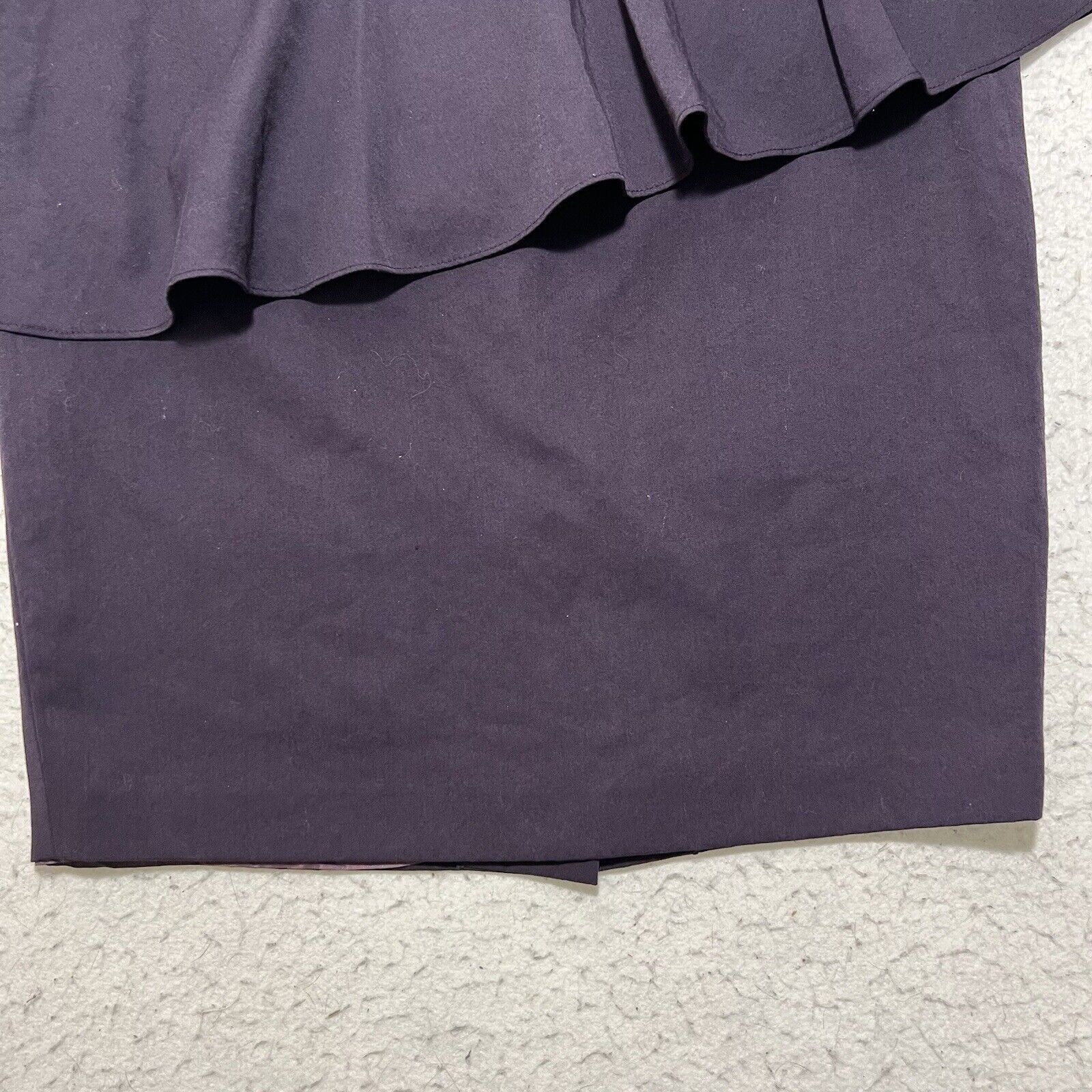 Vintage Vivianne 36 Wool Straight/Pencil Flared Career Skirt Purple Size 28" / US 6 / IT 42 - 4 Thumbnail