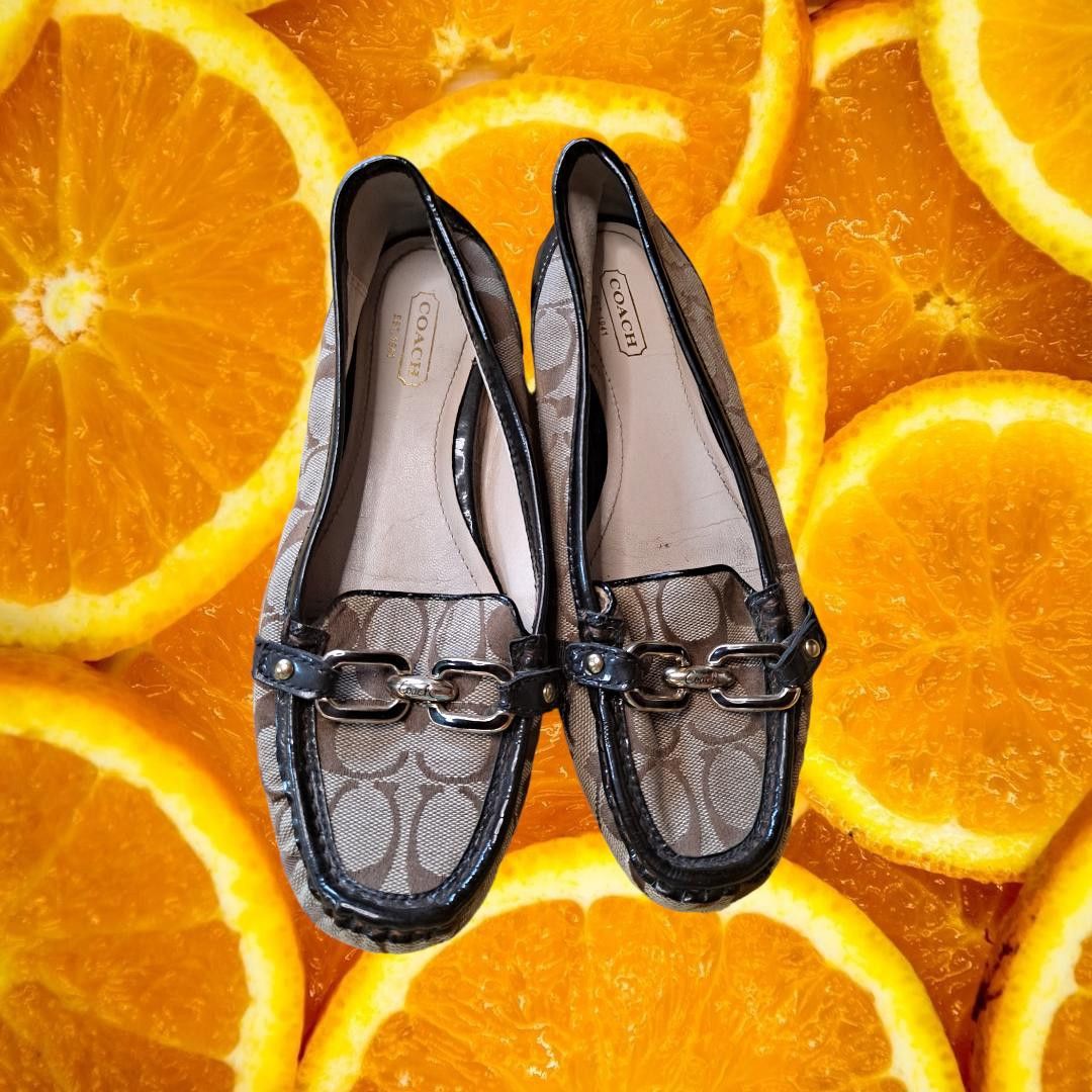 Coach Coach Perry Tan Monogram Loafers with Black Trim Size 7.5 Size US 7.5 / IT 37.5 - 1 Thumbnail