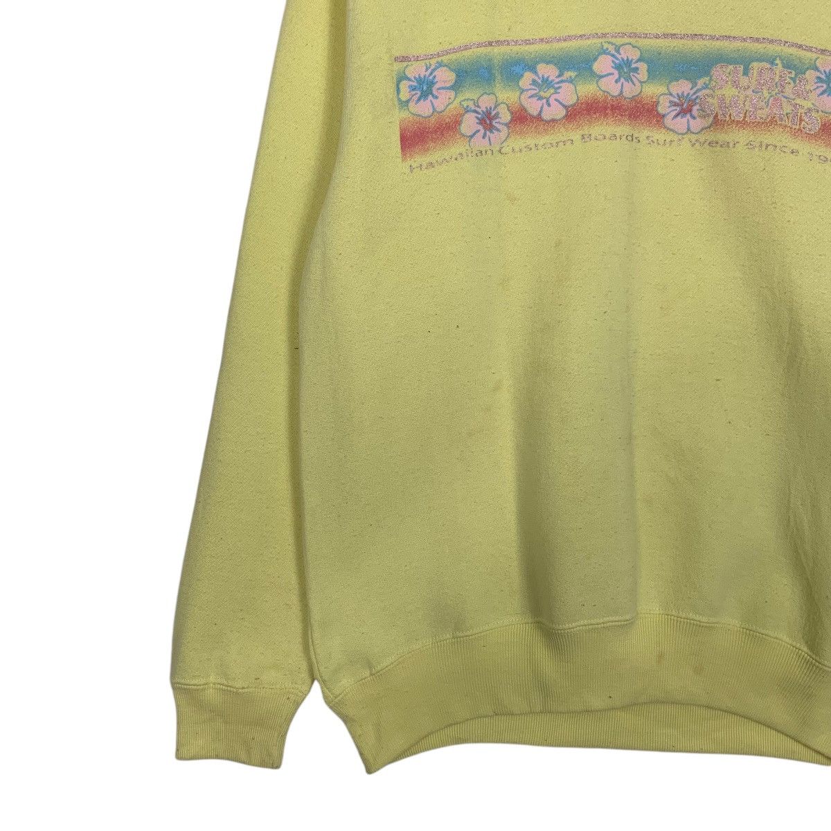 Japanese Brand Surf & Sweats Yellow Sweatshirt Size US L / EU 52-54 / 3 - 3 Thumbnail