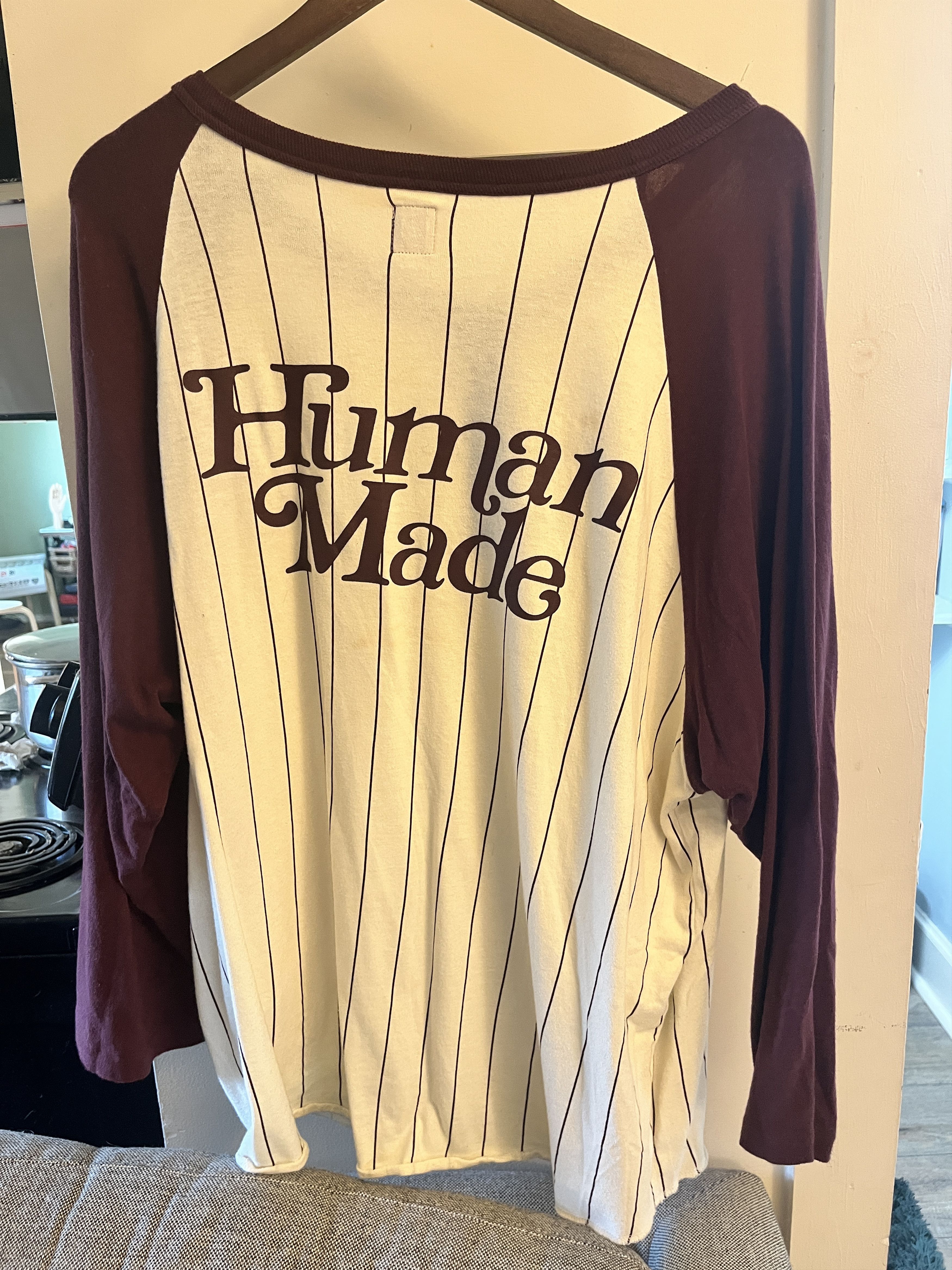 Girls Don't Cry × Human Made Baseball 3/4 Shirt Size US XXL / EU 58 / 5 - 5 Thumbnail