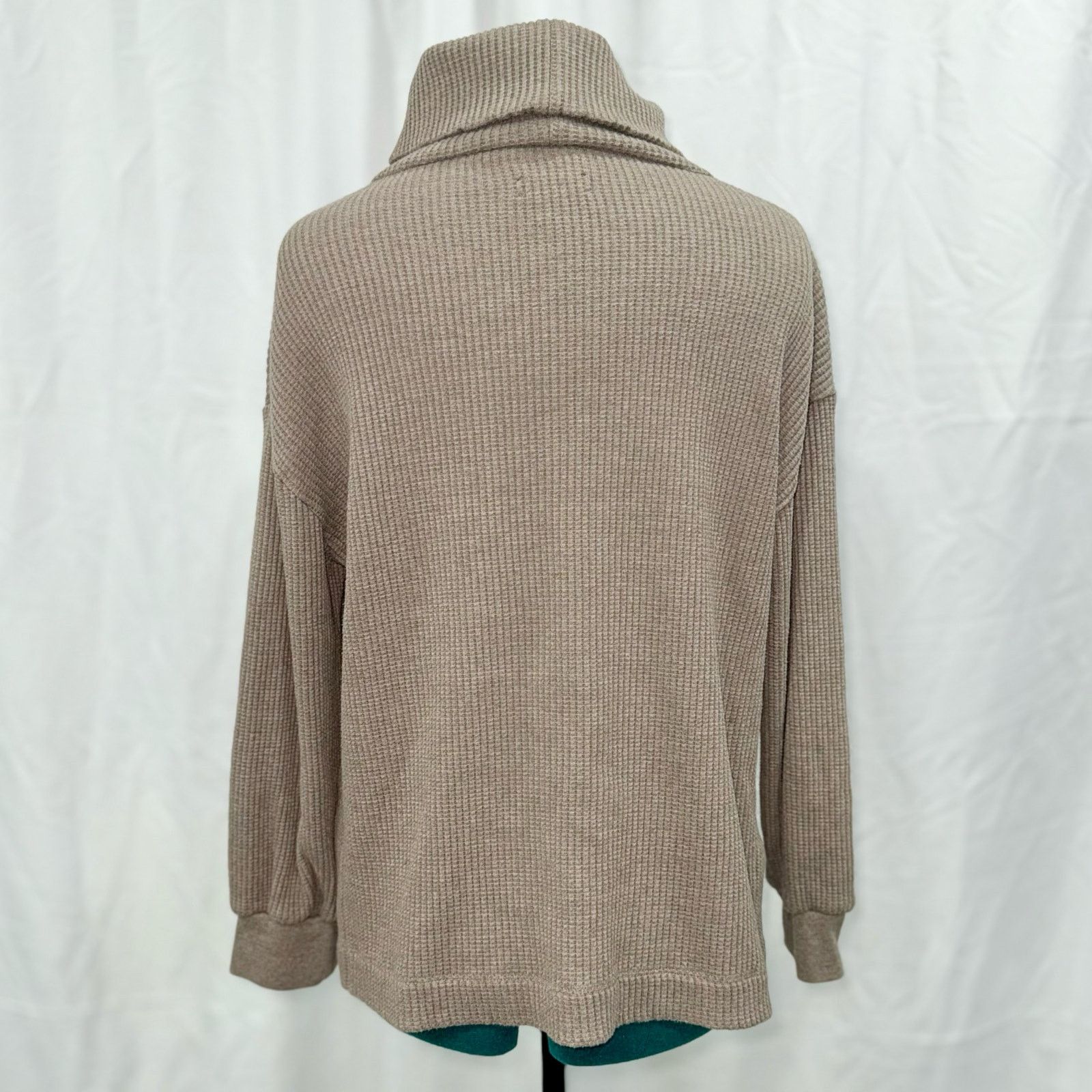 Gap Gap Brown Waffle-Knit Turtleneck Sweater | Sz S Size S / US 4 / IT 40 - 6 Thumbnail