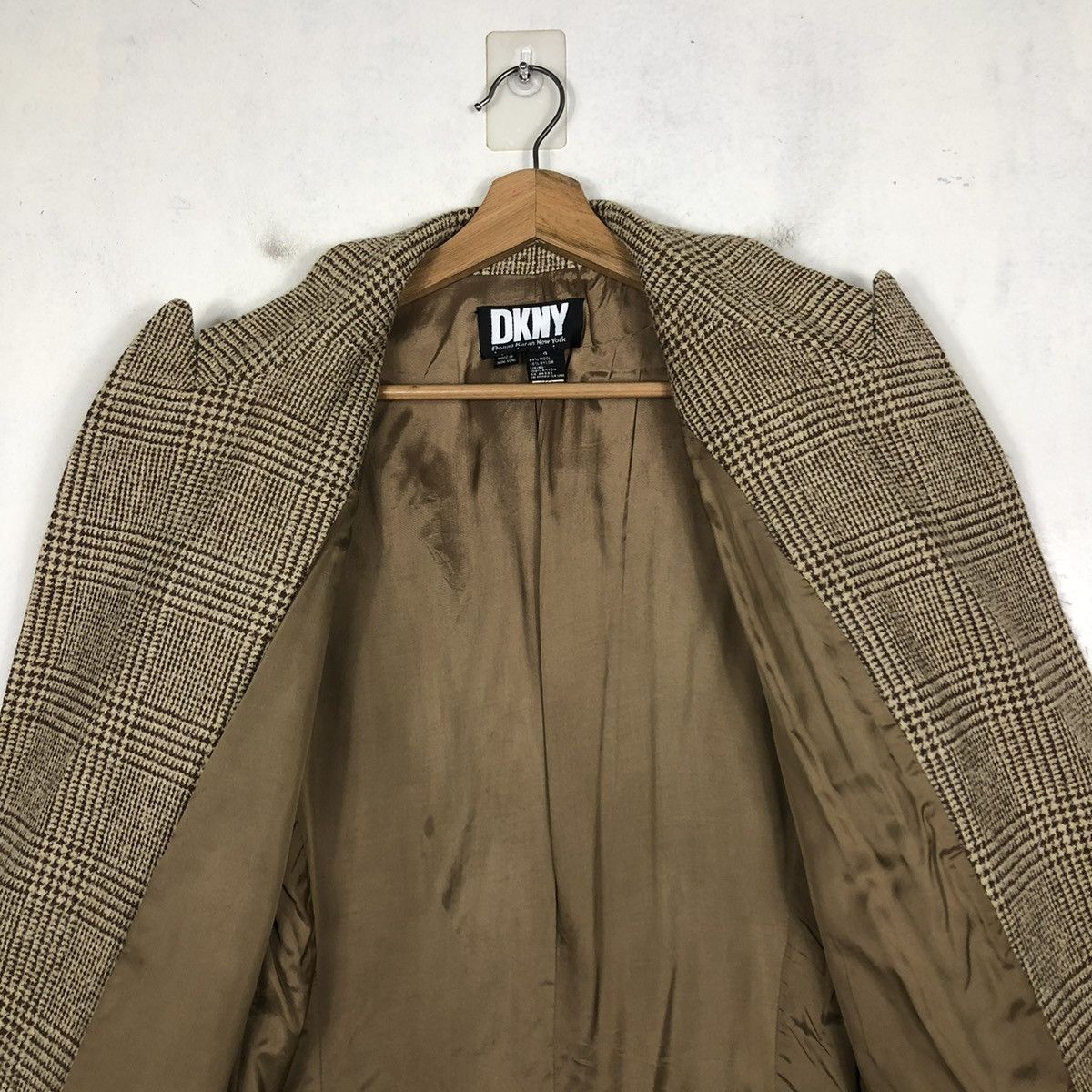 DKNY 📌VINTAGE WOOL JACKET DKNY CHECK ISSEY MIYAKE Size US S / EU 44-46 / 1 - 15 Thumbnail