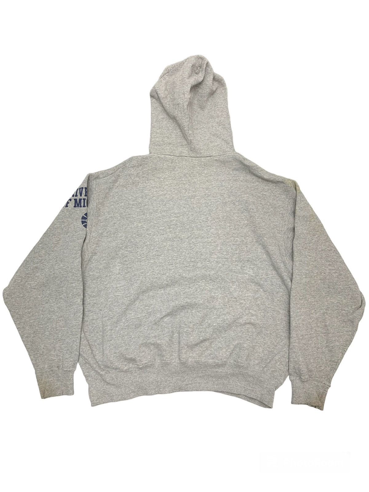 Vintage THRASHED Y2K Nike Centre Hoodie University Of Michigan Size US XL / EU 56 / 4 - 2 Thumbnail