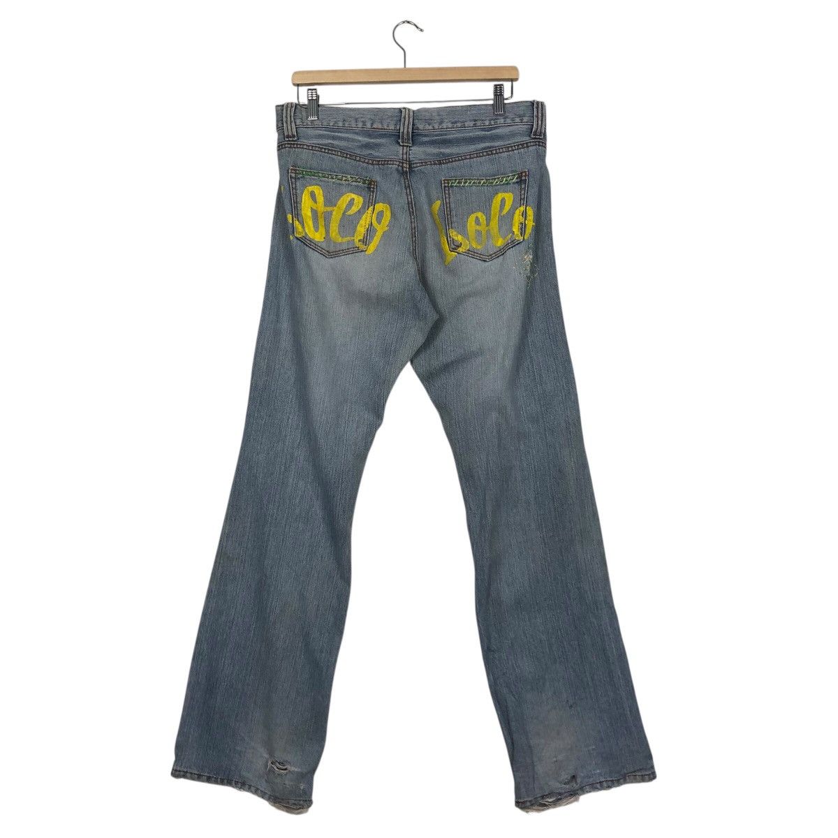 Japanese Brand Hysteric Glamour Distressed Patchwork Denim Size 34" / US 12 / IT 48 - 9 Thumbnail