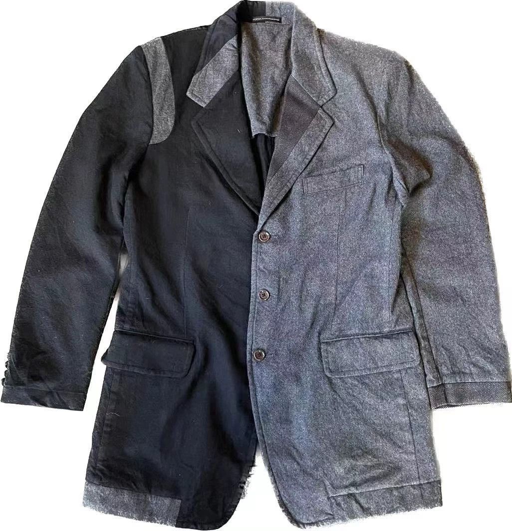 Yohji Yamamoto Yohji Yamamoto Y's 03aw Splicing Jacket Size US XL / EU 56 / 4 - 1 Thumbnail