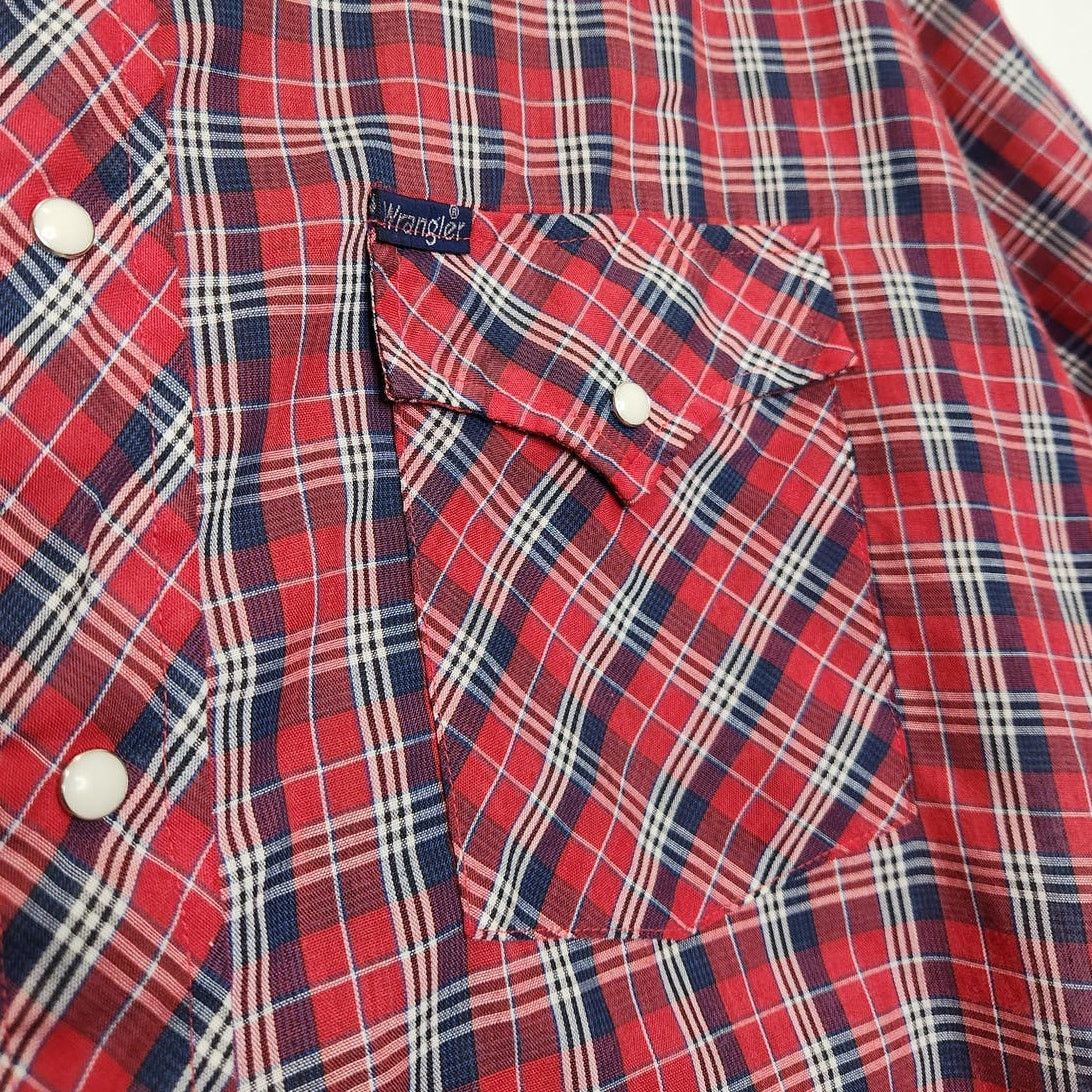 Wrangler Vintage Wrangler Pearl Snap Rockabilly Thin Button Shirt Size US L / EU 52-54 / 3 - 6 Thumbnail