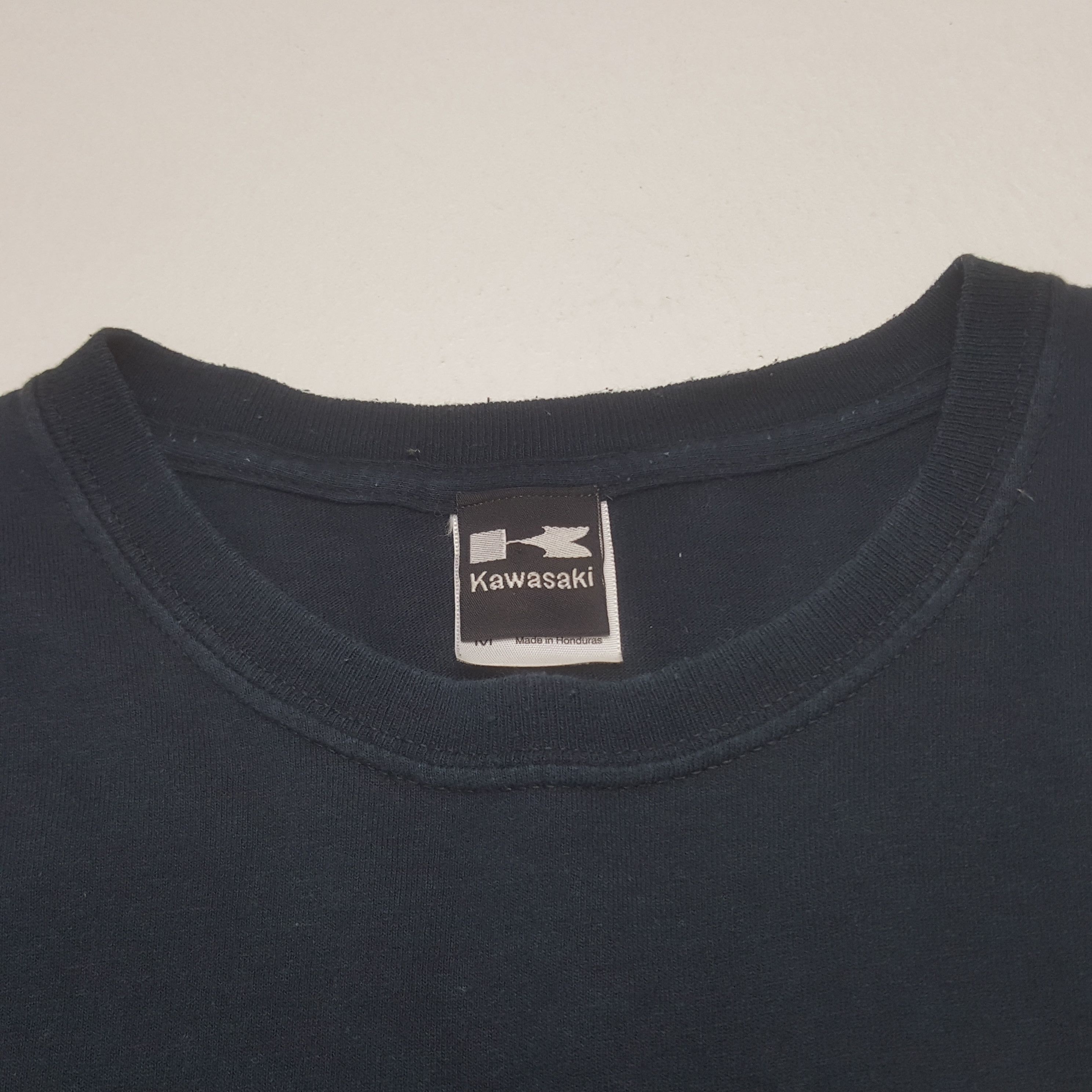 Japanese Brand Vintage Kawasaki Big Logo Racing Tshirt Size US L / EU 52-54 / 3 - 5 Thumbnail