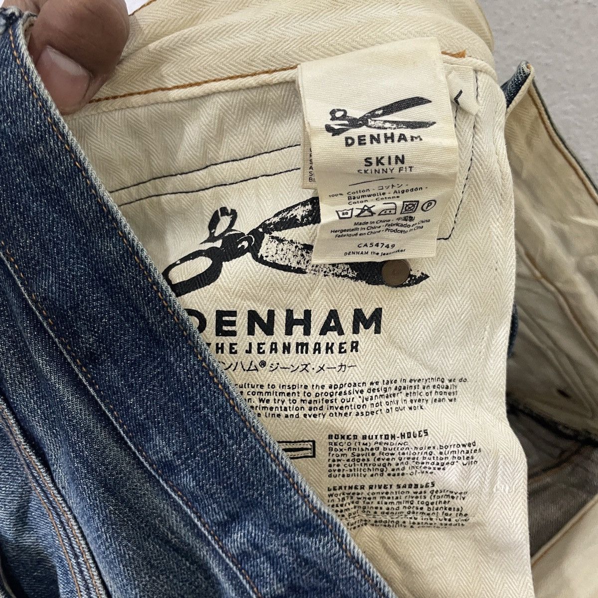 DENHAM Vintage Denham Japan Selvedge Denim Jeans Size US 34 / EU 50 - 7 Thumbnail