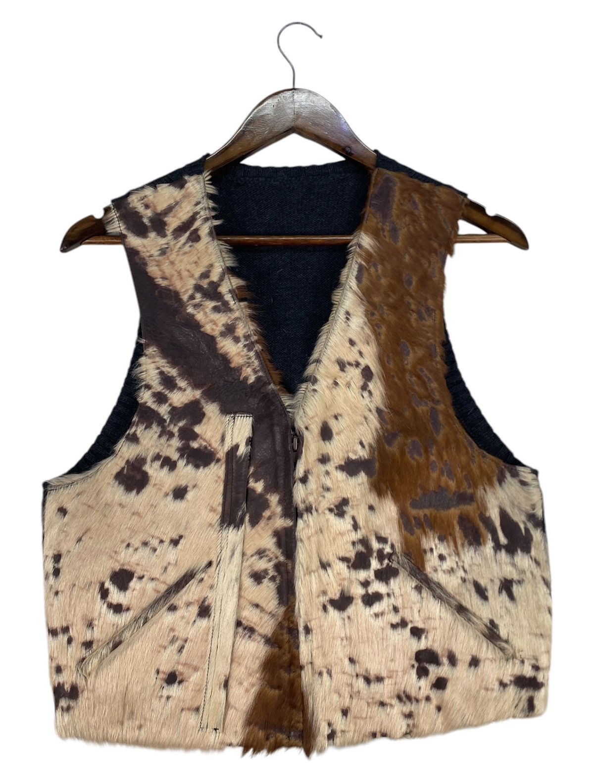 Yohji Yamamoto 🔥GRAIL ICONIC🔥Yohji Yamamoto Pour Homme Calf Skin Fur Vest Size US M / EU 48-50 / 2 - 6 Thumbnail