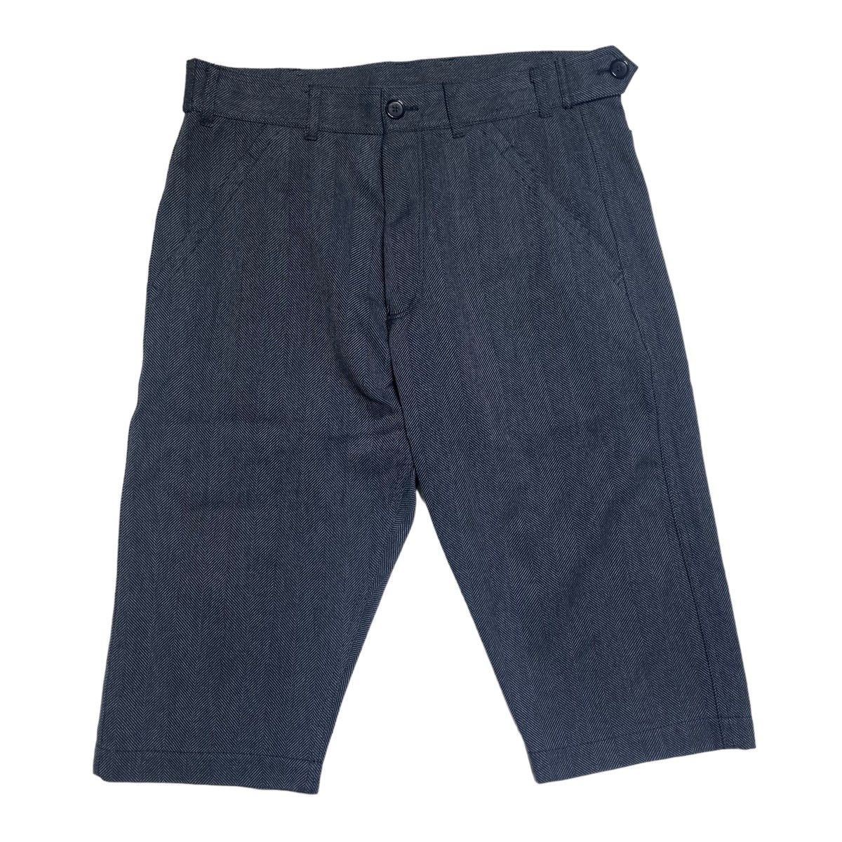 Comme des Garcons SHIRT Shorts Herringbone Cotton Half Pants Gray Size US 35 - 1 Thumbnail
