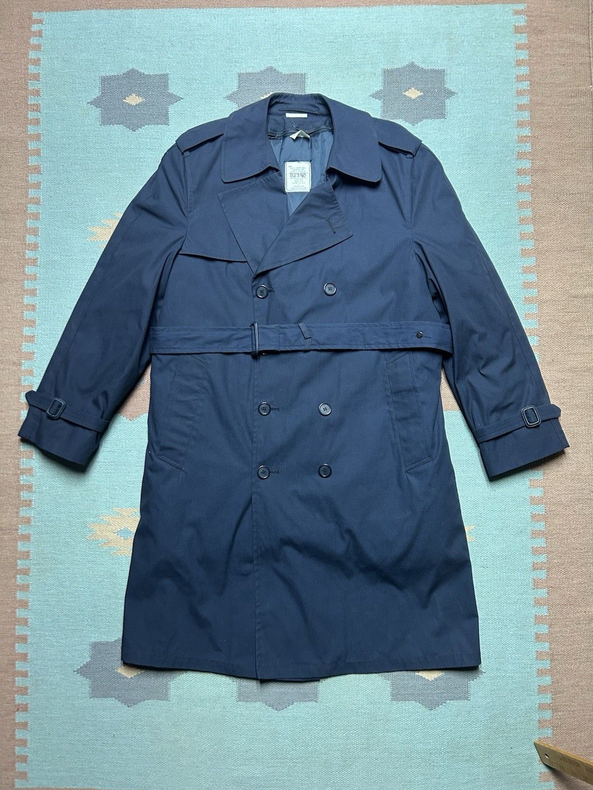 Vintage US Navy Trench Coat 42R Military All Weather Removable Liner Size US L / EU 52-54 / 3 - 1 Thumbnail