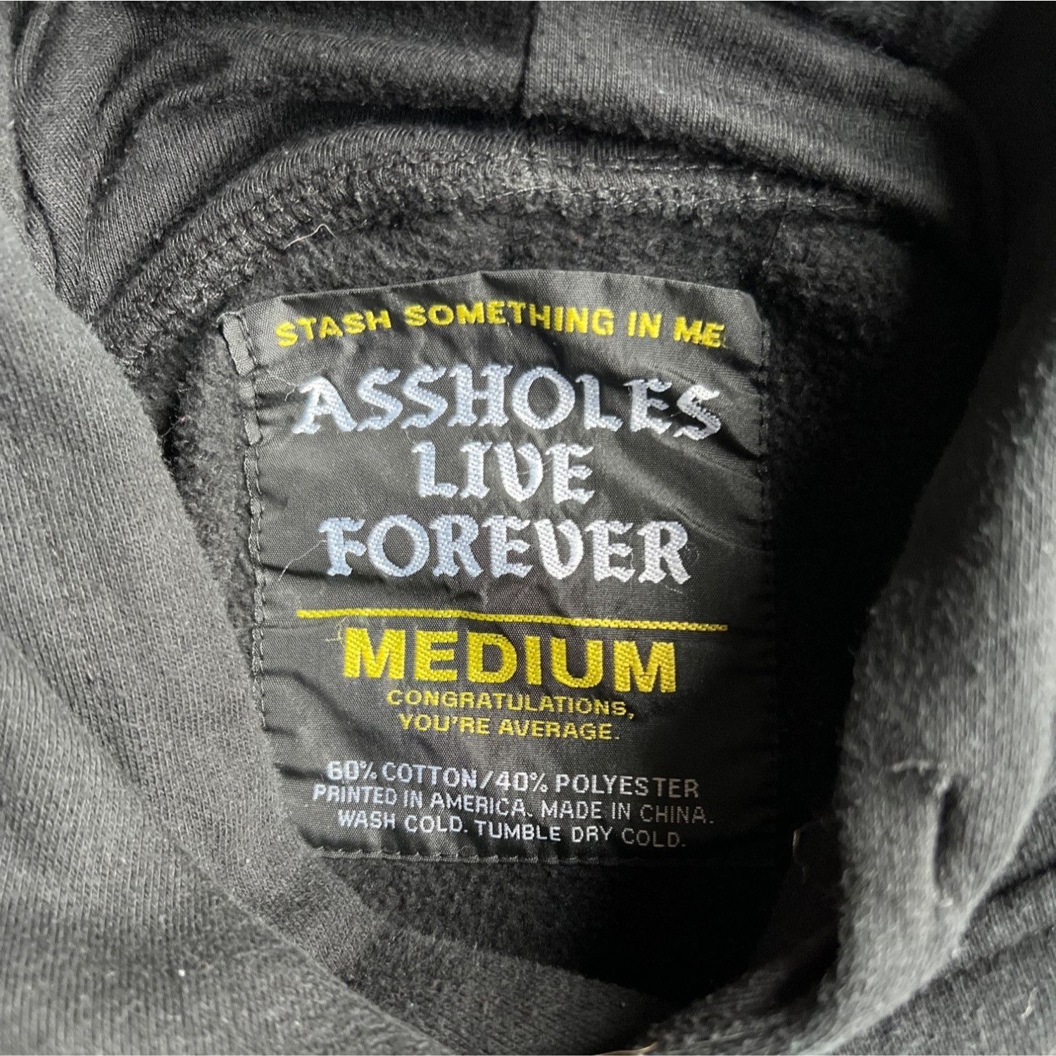 Other Assholes Live Forever Black Hoodie "Your Pretty Face Is Goin Size US L / EU 52-54 / 3 - 7 Thumbnail