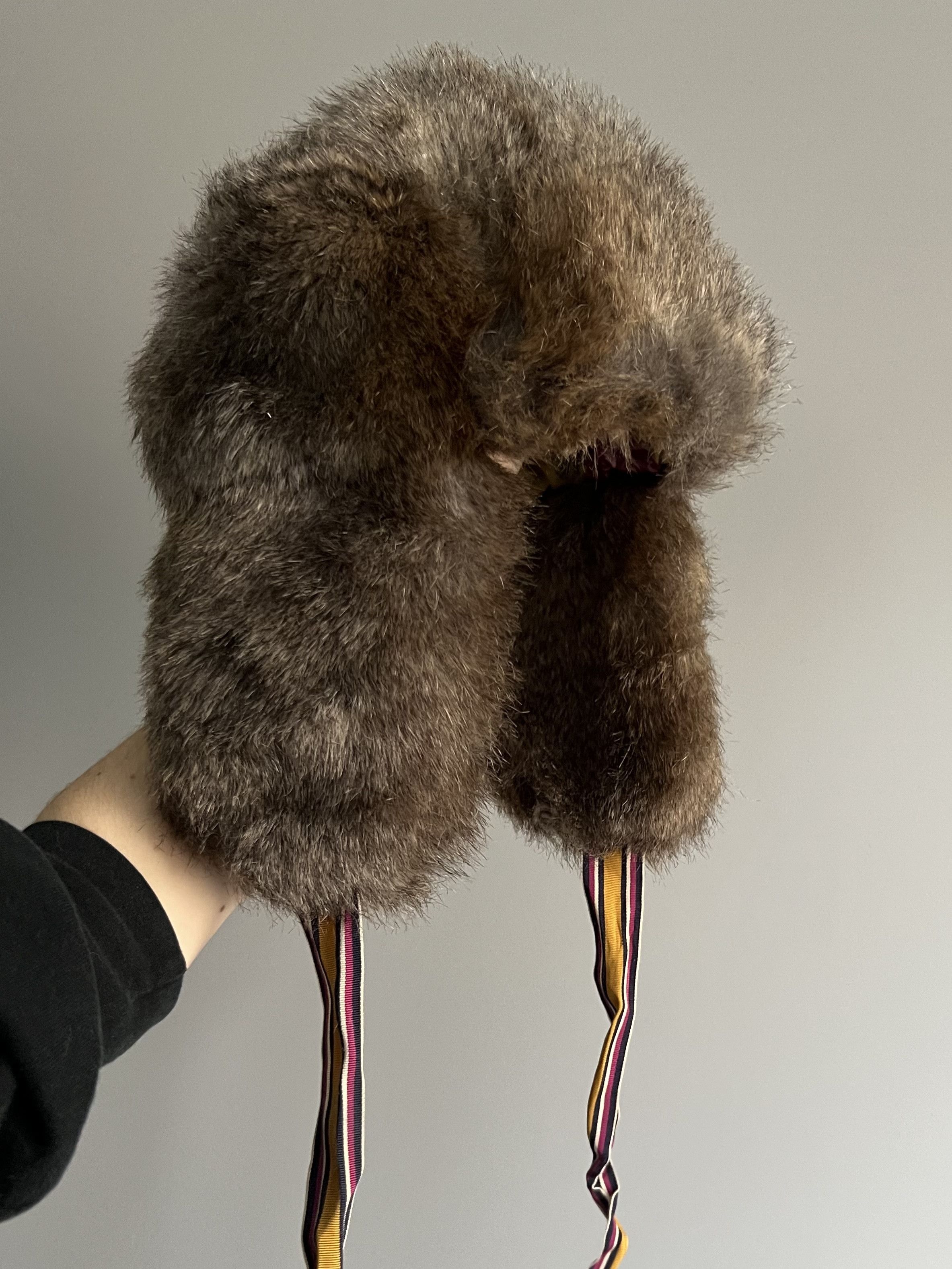 Japanese Brand Y2K Fuzzy Fur Trapper Alt Mohair Cute Hat Ushanka Size ONE SIZE - 1 Thumbnail