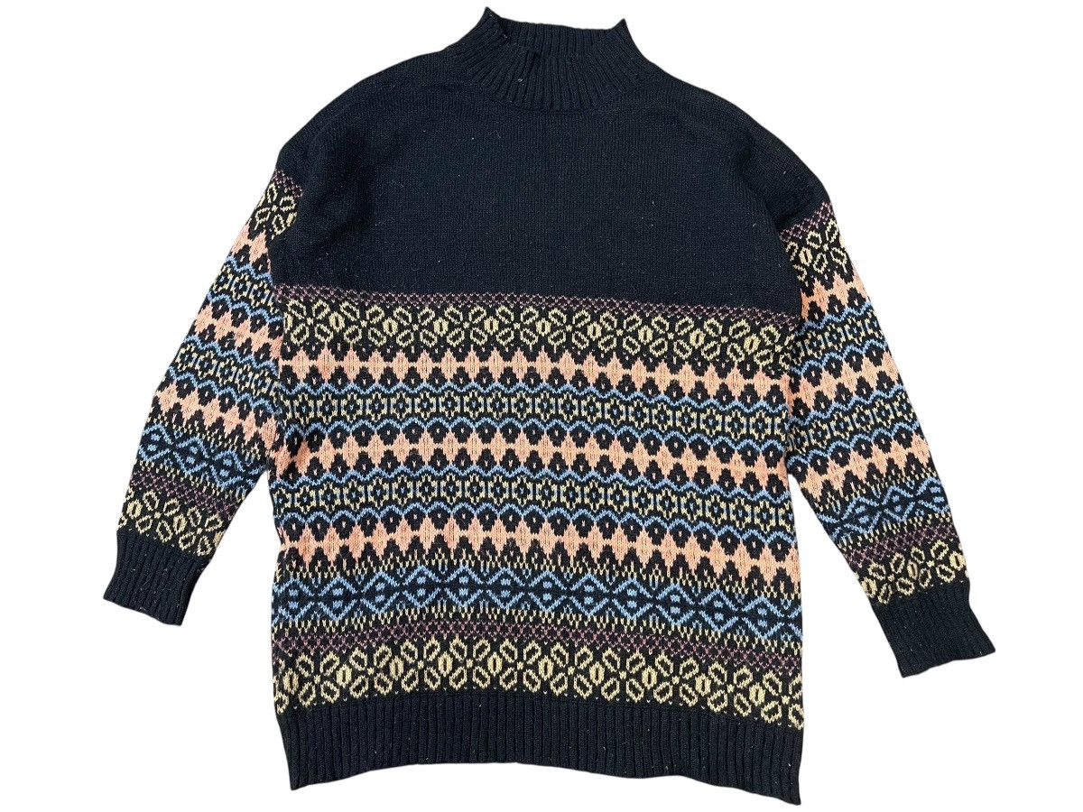 Japanese Brand Vintage Aztec Pattern Sweater Knitwear Size US XL / EU 56 / 4 - 2 Thumbnail