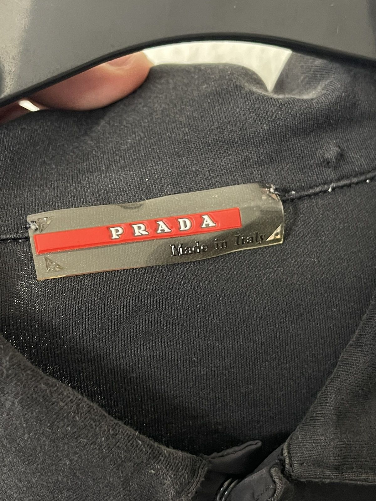 Prada Prada Sport Button Polo Red Logo Rubber Size US M / EU 48-50 / 2 - 4 Thumbnail