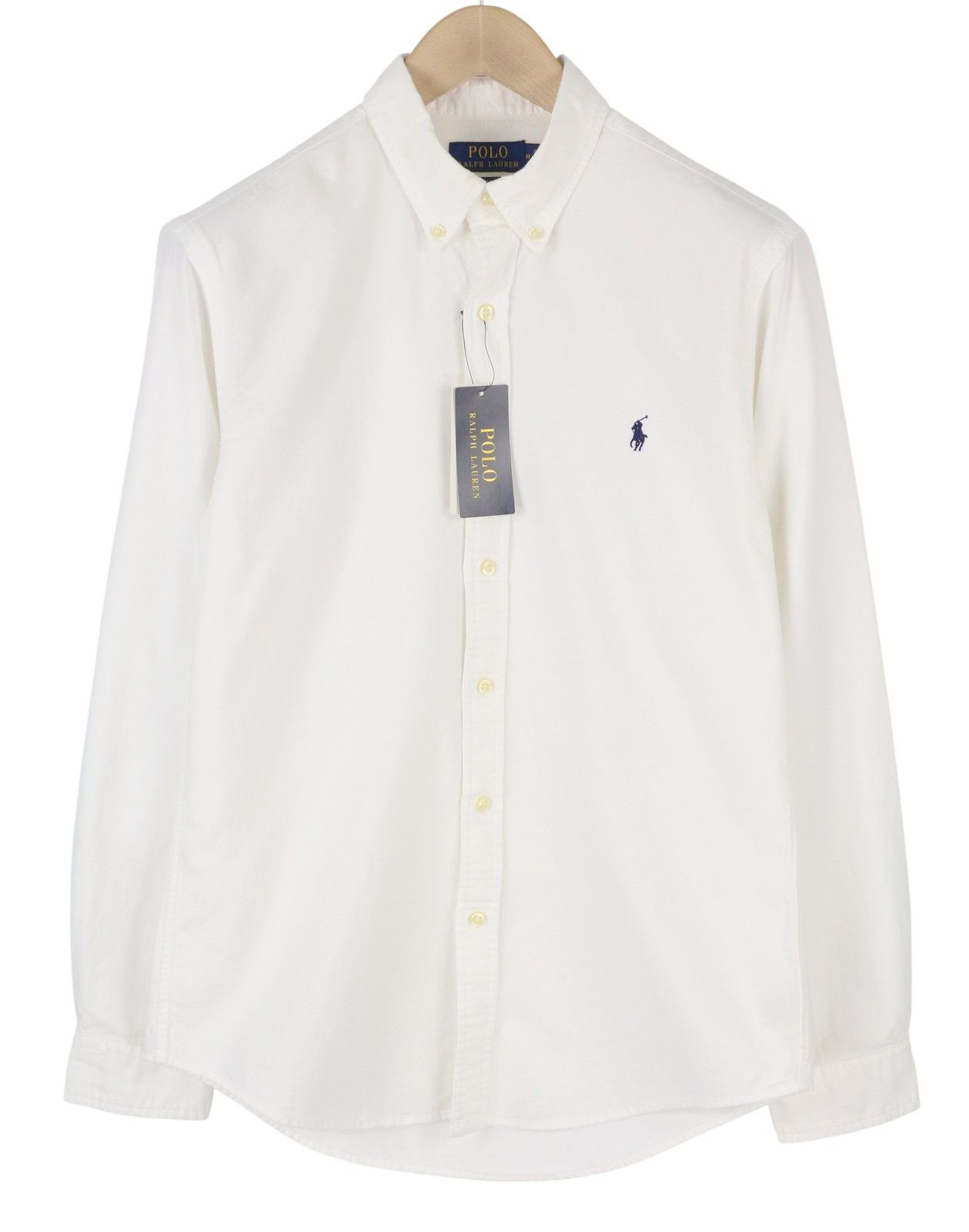 Ralph Lauren CORE REPLEN M White Button-Down Neck Slim Fit 87023 Size US M / EU 48-50 / 2 - 2 Thumbnail