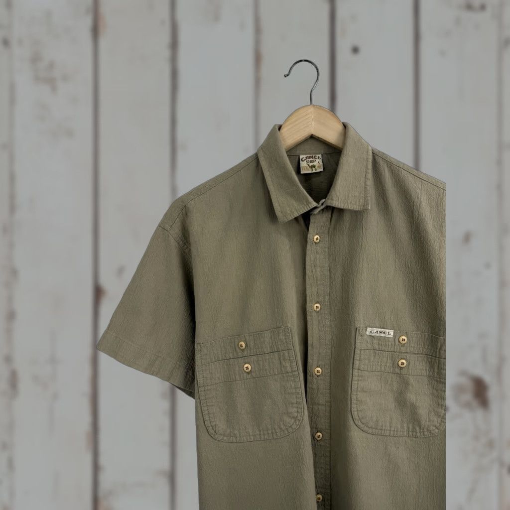 Vintage VINTAGE Camel Cigarettes Shirt Rare Retro Y2K 90s Green T-Shirt Mens L Size US L / EU 52-54 / 3 - 1 Thumbnail