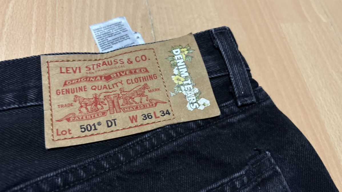DENIM TEARS × Levi's Denim Tears x Levi's Straight-Leg-Jeans mit Cotton Wreath Size US 36 / EU 52 - 4 Thumbnail