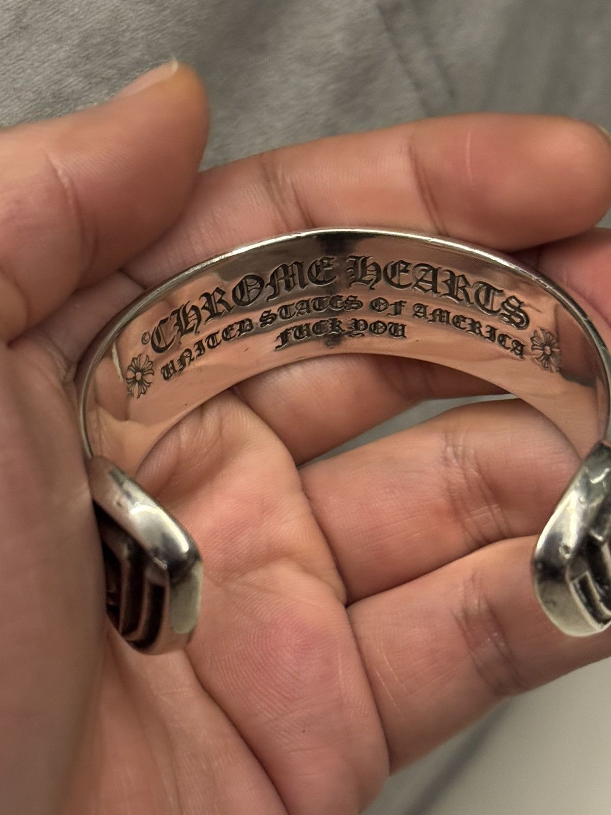 Chrome Hearts Chrome hearts scroll logo bangle Size ONE SIZE - 7 Thumbnail