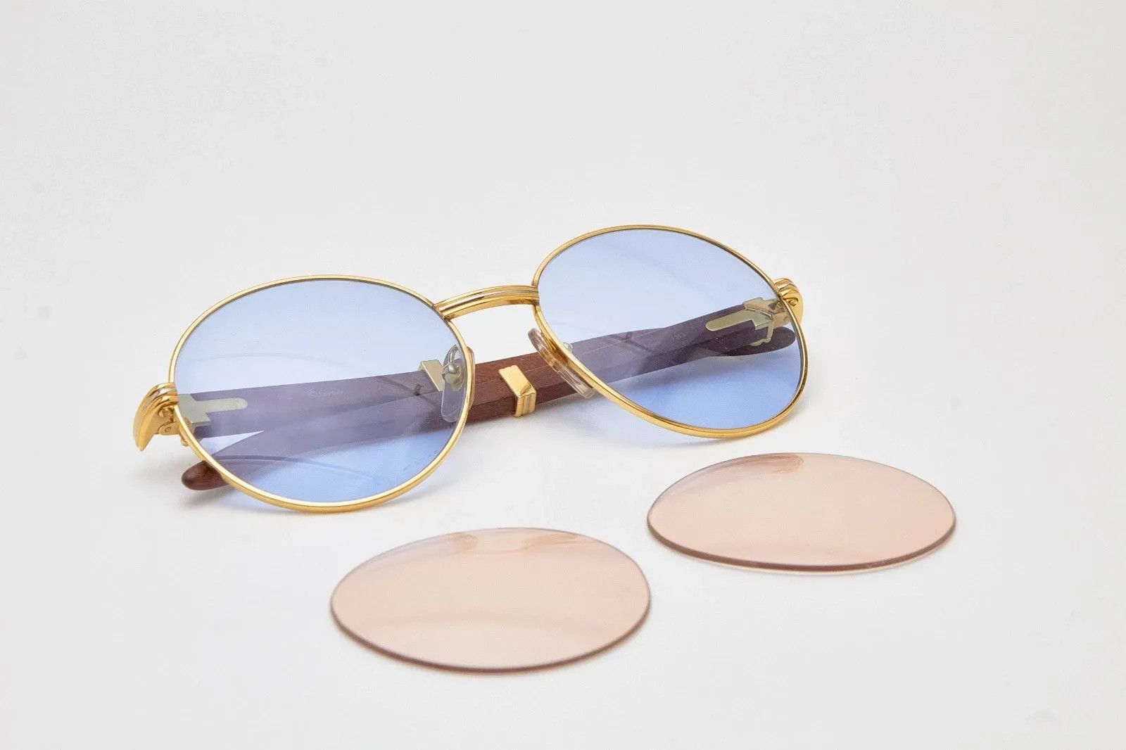 Cartier Sunglasses Cartier Bagatelle Bubinga Wood Size ONE SIZE - 2 Thumbnail