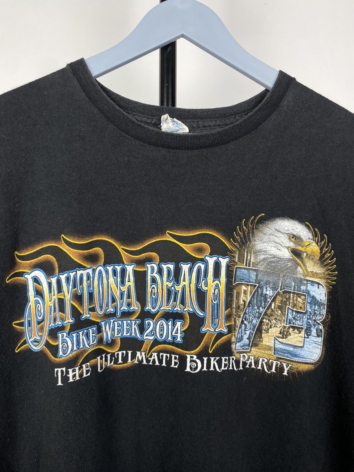 Harley Davidson × Vintage × West Coast Choppers Vintage 2014 Daytona Beach Bike Week T Shirt Size US L / EU 52-54 / 3 - 4 Thumbnail