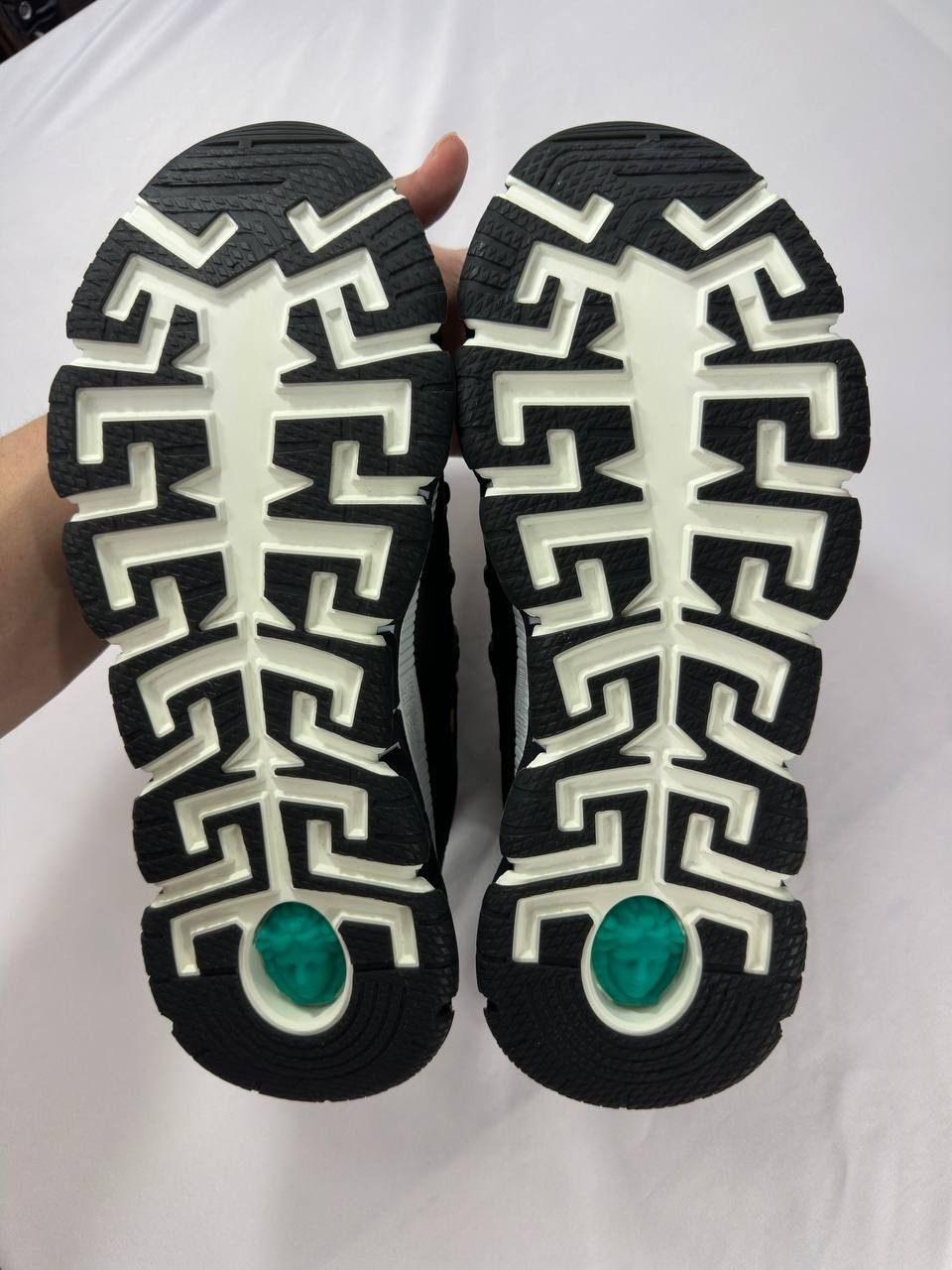 Versace Versace Trigreca 'Barocco Print - Black' Sneakers Size US 12 / EU 45 - 10 Thumbnail