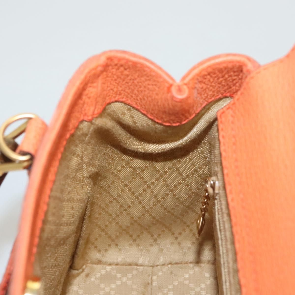 Gucci GUCCI Bamboo Hand Bag Suede Orange Gold 000 123 000 123 Size ONE SIZE - 18 Thumbnail