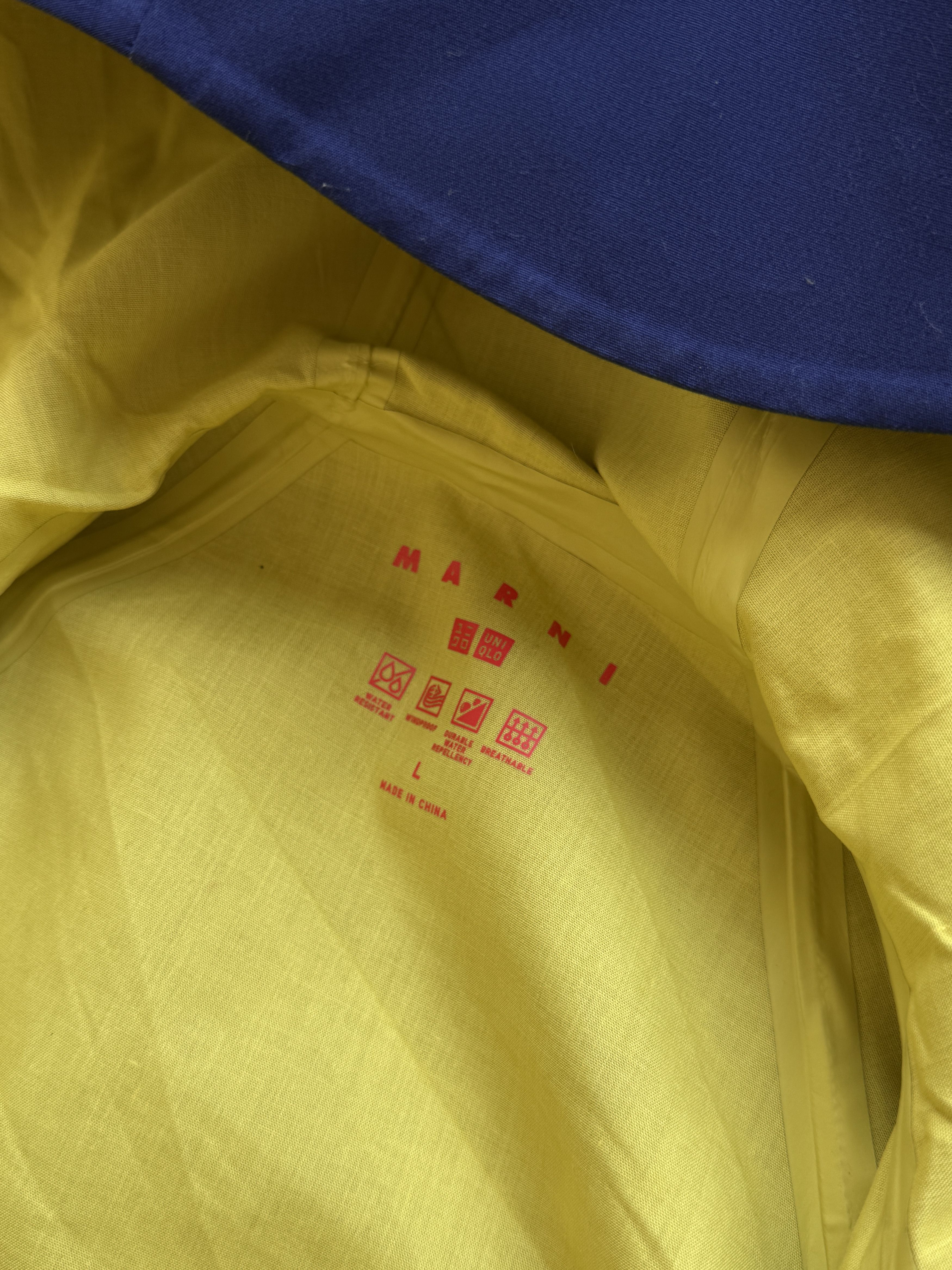 Marni × Uniqlo Marni X Uniqlo Rain Coat Jacket Hooded Design Size US L / EU 52-54 / 3 - 6 Thumbnail
