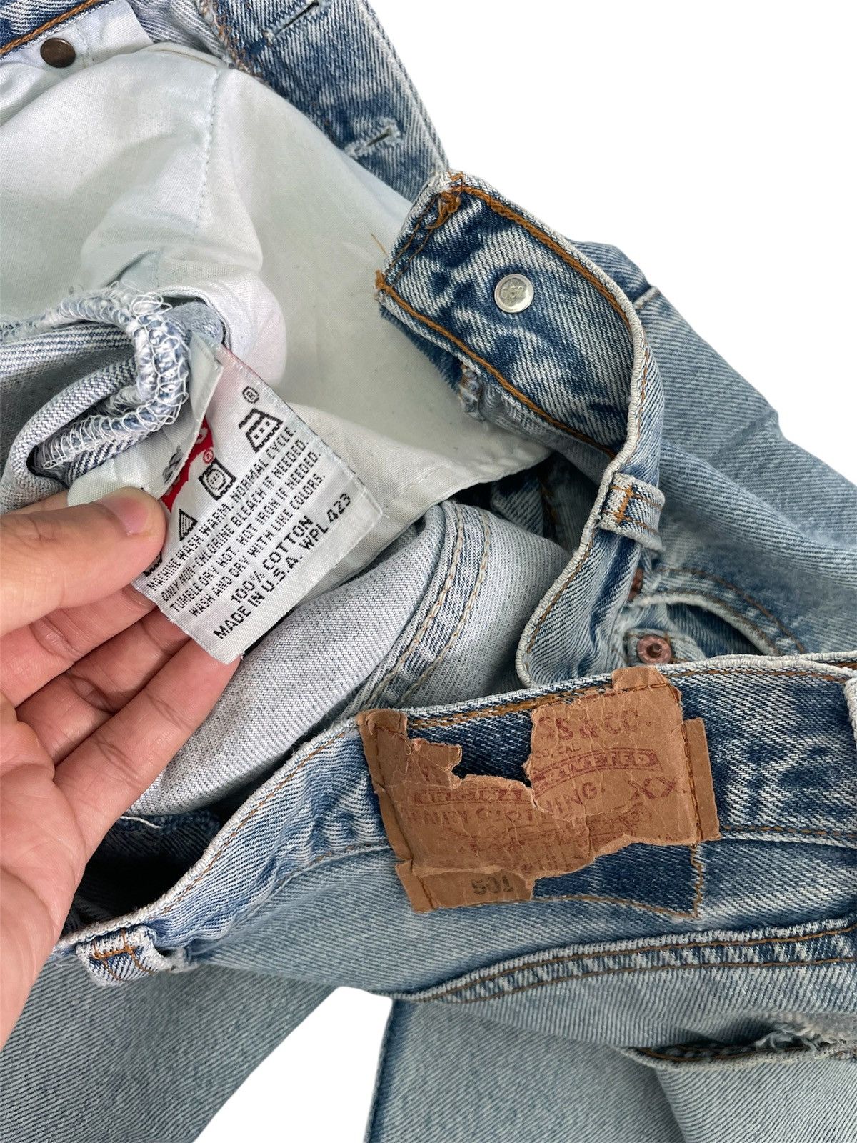 Levi's × Vintage Vintage 90s Levis 501 Jeans Size US 30 / EU 46 - 5 Thumbnail