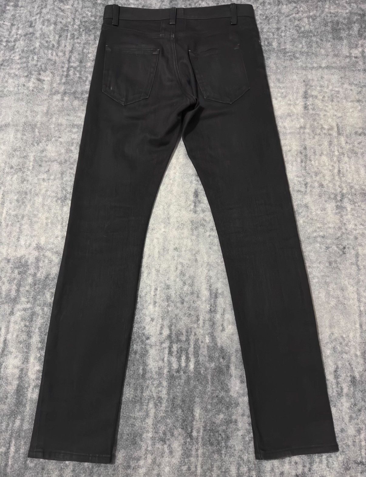 Saint Laurent Paris Saint Laurent 14SS Runway Black Cropped Basic Denim Jeans Size US 28 / EU 44 - 2 Thumbnail