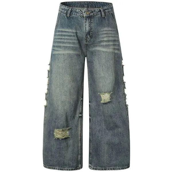VIBE Distressed Baggy Wide Leg Jeans Size US 30 / EU 46 - 1 Thumbnail
