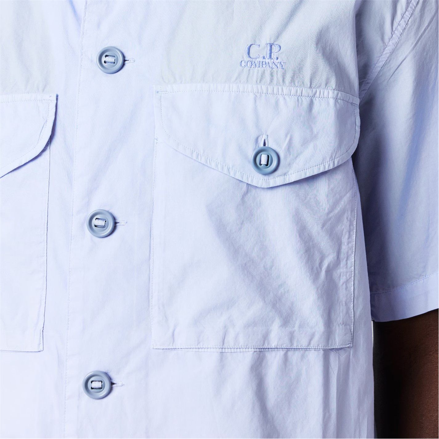 C.P. Company o1g2r1mq0426 Short Sleeve Shirt in Blue Size US S / EU 44-46 / 1 - 5 Thumbnail