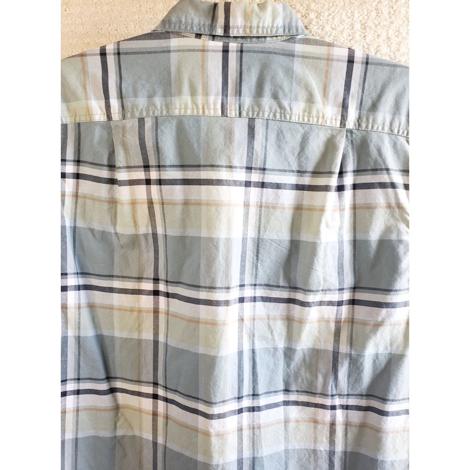 Vintage Ridgecut Toughwear Shirt Men L Green Blue Plaid Button Up Short Sleeve Size US L / EU 52-54 / 3 - 7 Thumbnail