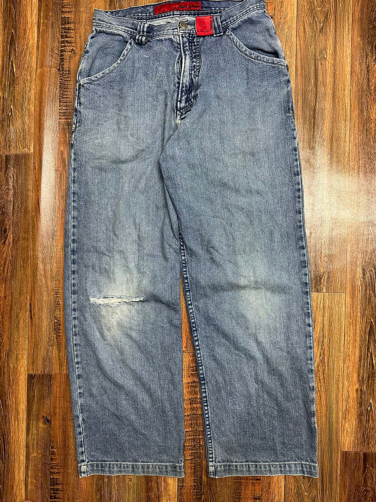 JNCO × Vintage Rare Vintage Jnco Eagle wings baggy Jean's. Size US 32 / EU 48 - 2 Thumbnail