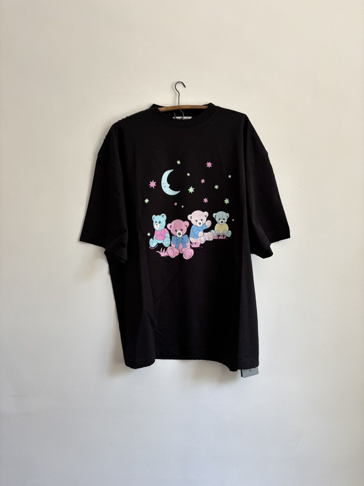 BALENCIAGA クマ LOVE BEAR Tシャツ ブラック Balenciaga SS21 Love Bear Printing T-shirt — CONSUMED