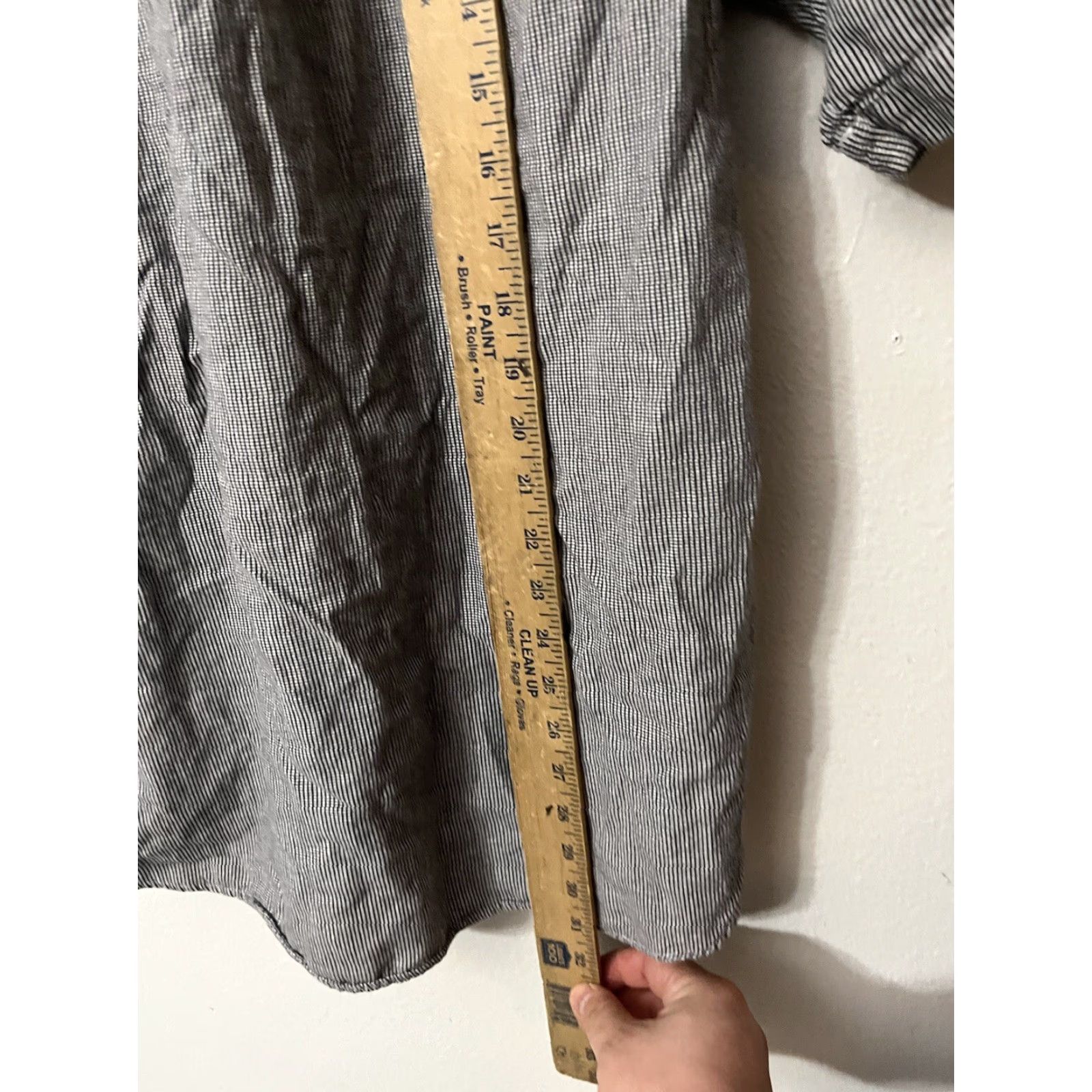 Vintage Bogari Shirt Button-Up Men Gray XL Short Sleeve Collared Check Vintage: No Size US XL / EU 56 / 4 - 4 Thumbnail