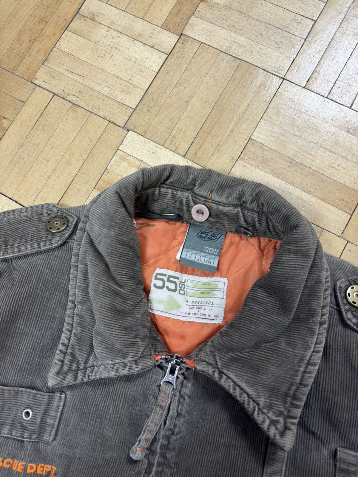 Diesel Rare Diesel 55DSL Corduroy Bomber Flyer Jacket Size US XL / EU 56 / 4 - 5 Thumbnail