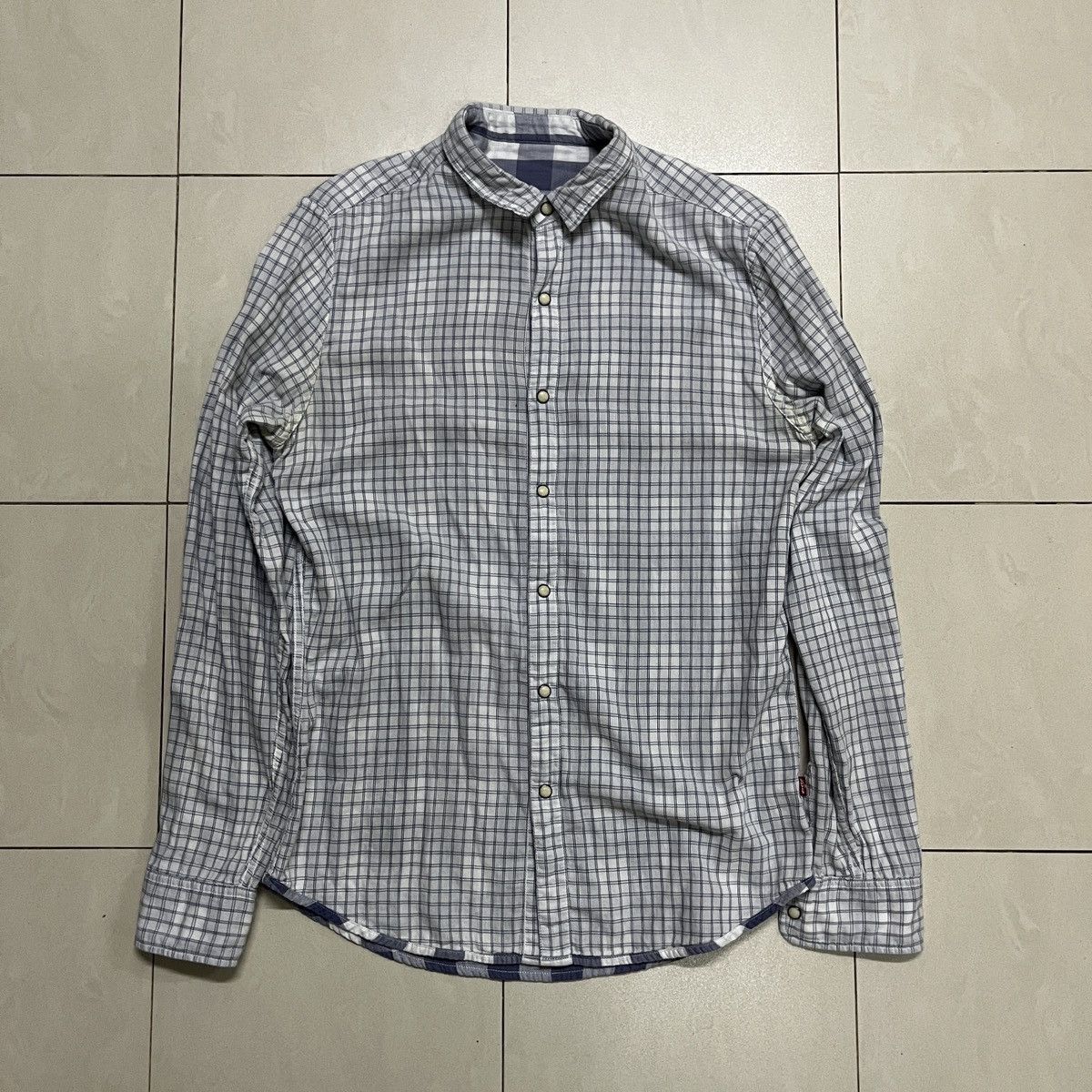 Levi's × Levi's Made & Crafted × Levi's Vintage Clothing Levis Linen Checkered Button Shirt Size US S / EU 44-46 / 1 - 10 Thumbnail